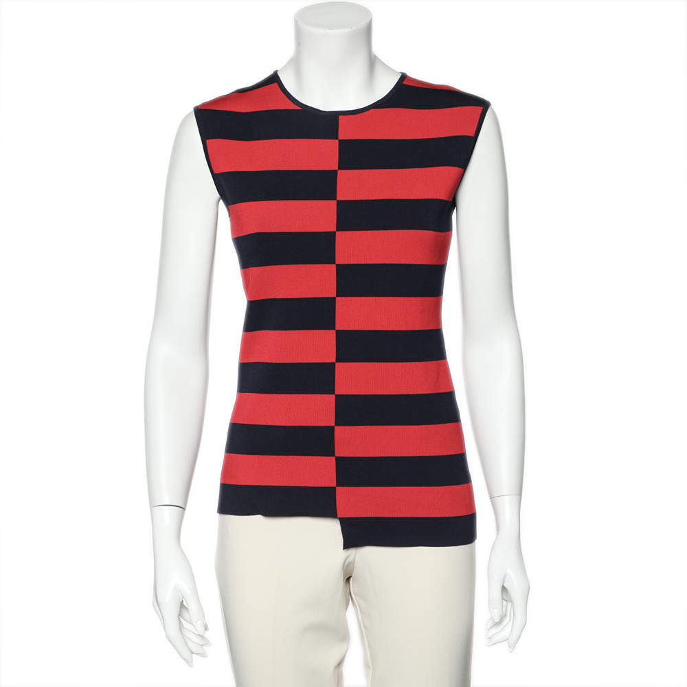 CH Carolina Herrera Red Stripe Knit Top S CH Carolina Herrera | The ...