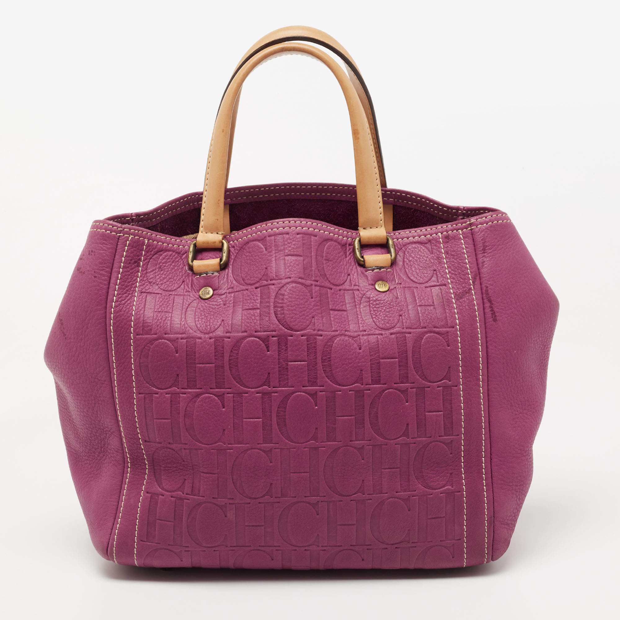New 100% Authentic Carolina Herrera Andy 10 Purple Handbag  Carolina  herrera handbags, Carolina herrera, Purple handbags
