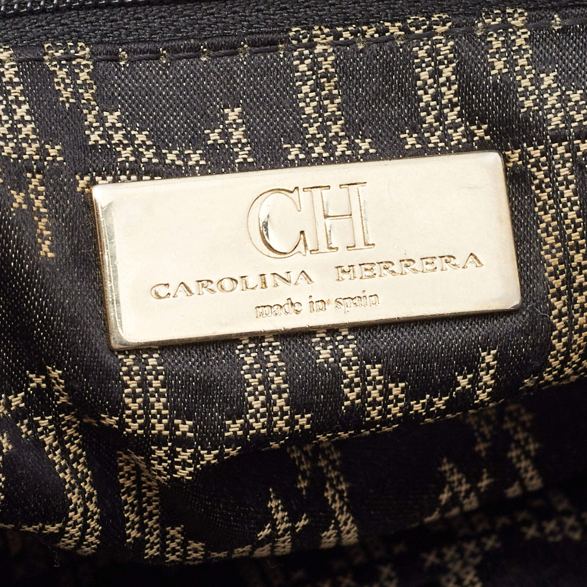 Carolina Herrera Black Leather Large Matteo Tote CH Carolina Herrera | TLC