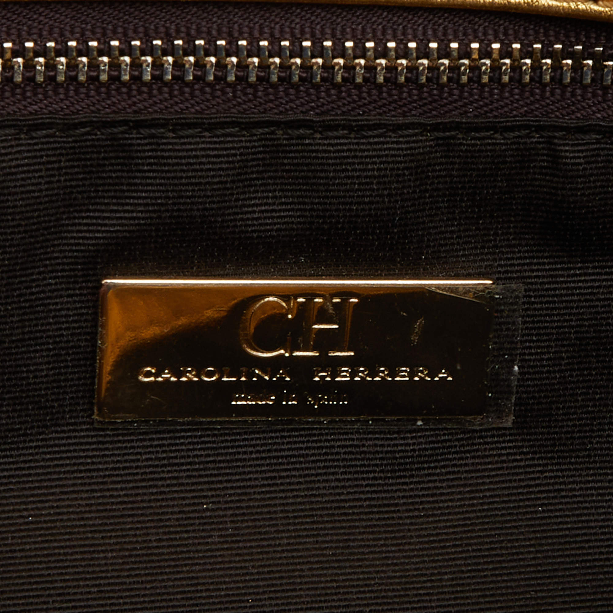 Clutch Carolina Herrera Blue Leather ref.672542 - Joli Closet