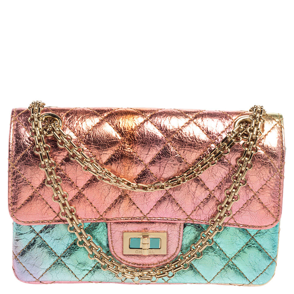 Chanel Rainbow Crinkled Leather Reissue  Classic 224 Flap Bag Chanel |  TLC