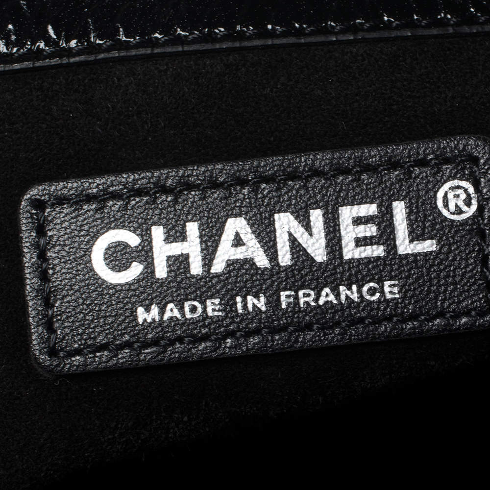 Chanel Black Crumpled Patent Leather Droplet Bag Chanel | The Luxury Closet