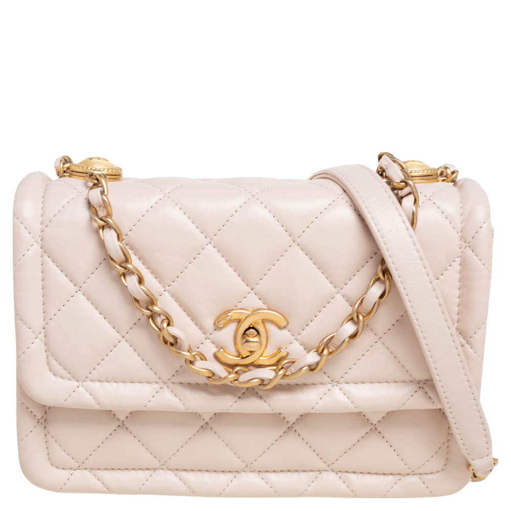 chanel button flap bag