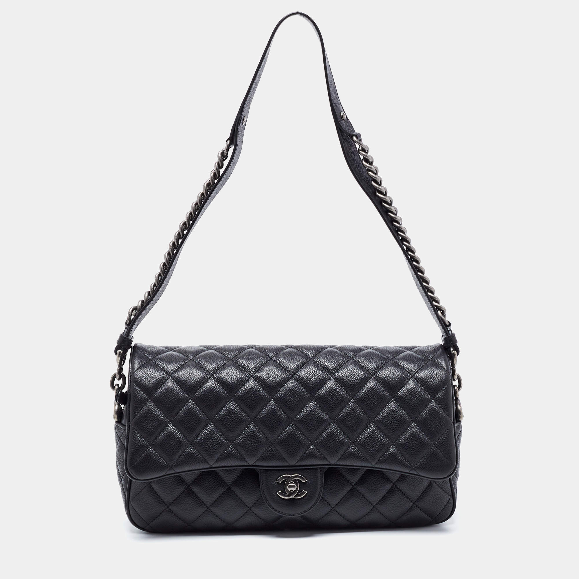 Chanel Large XXL Classic Flap features and Comparisons JUMBO Black