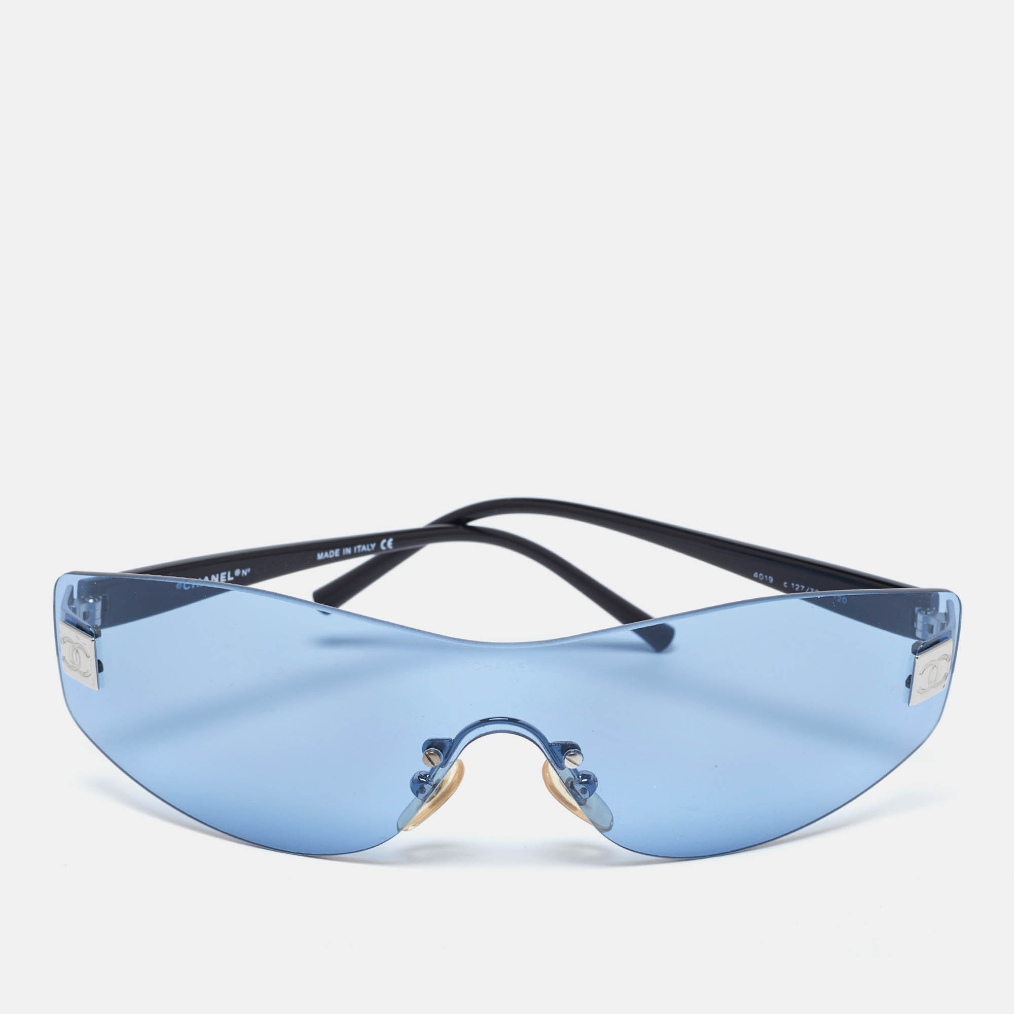 Pre Owned Chanel Blue 4019 Rimless Sunglasses