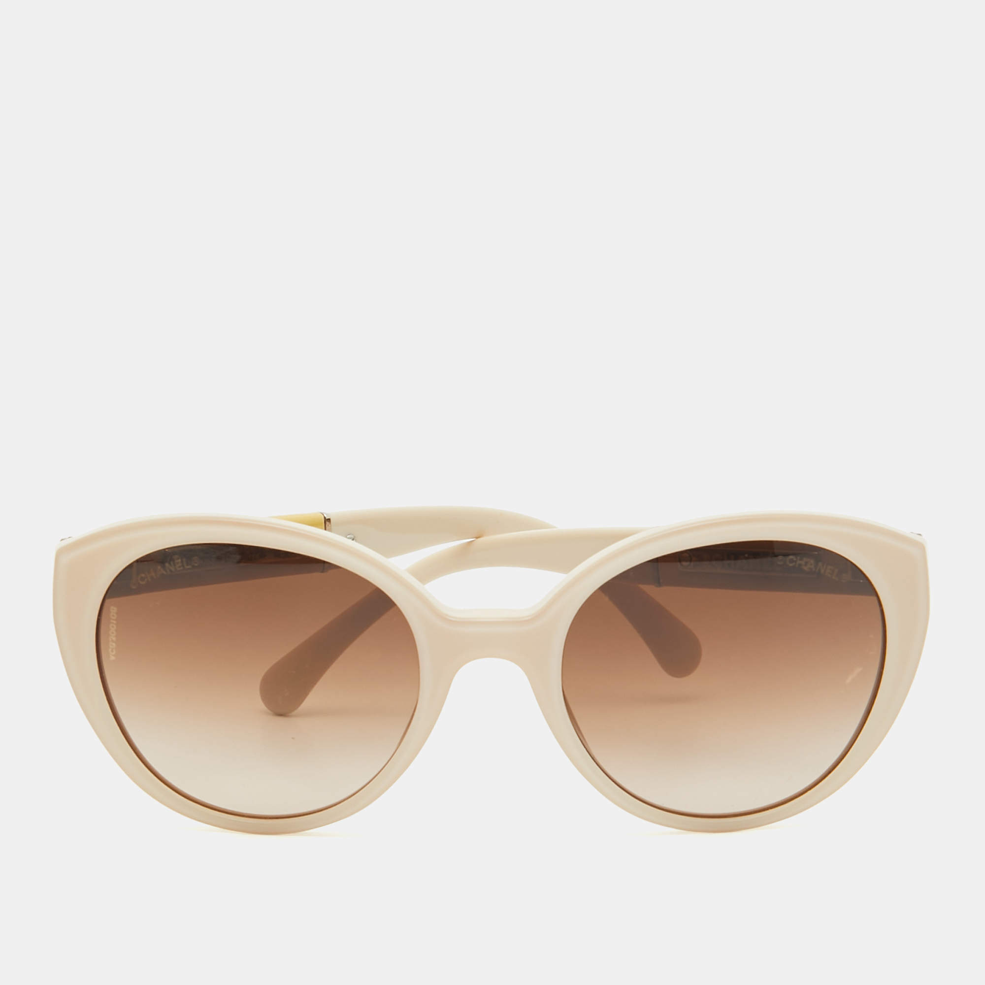 Chanel Beige/Brown Gradient 5252Q Cat Eye Sunglasses
