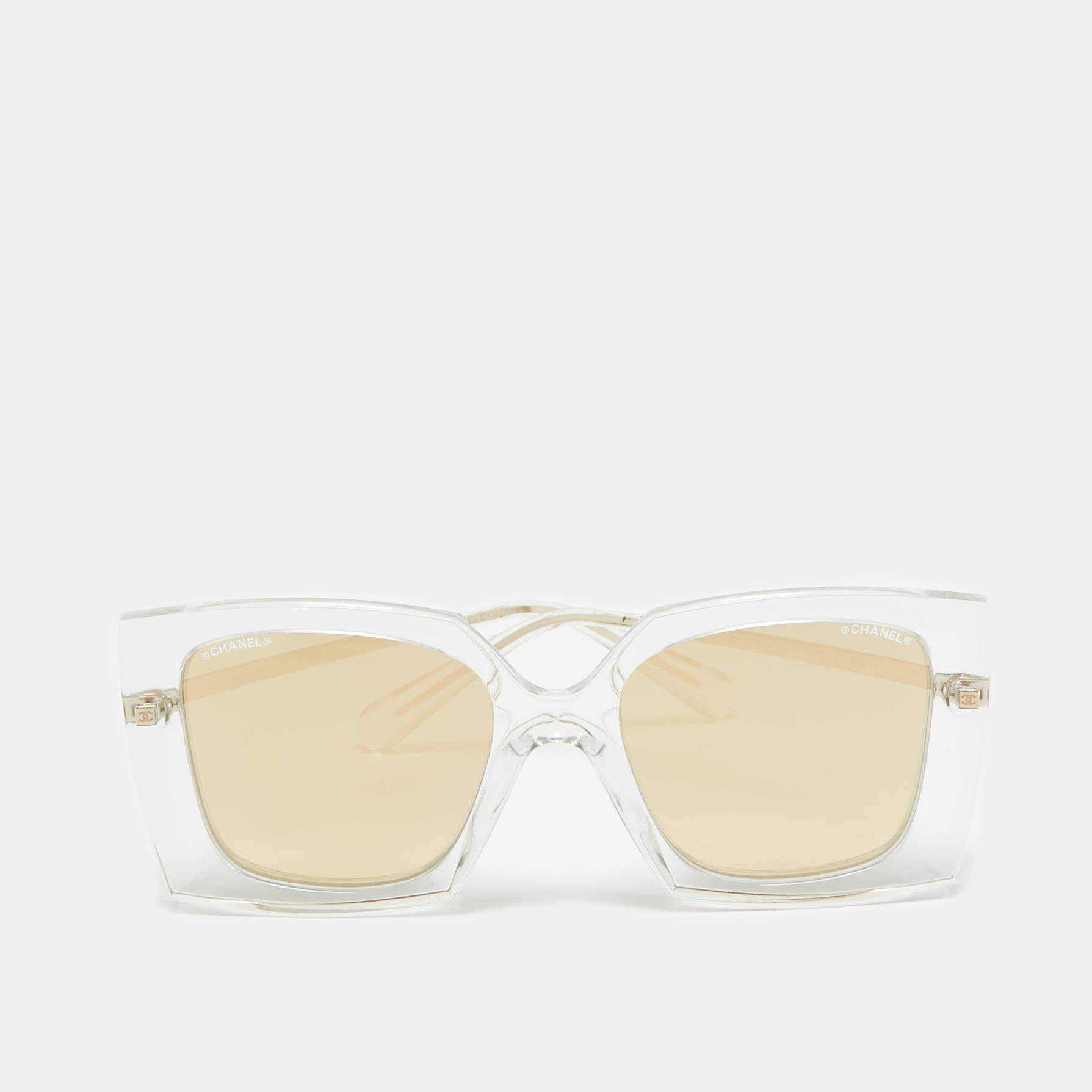 Chanel Gold 6051 Mirror Square Sunglasses