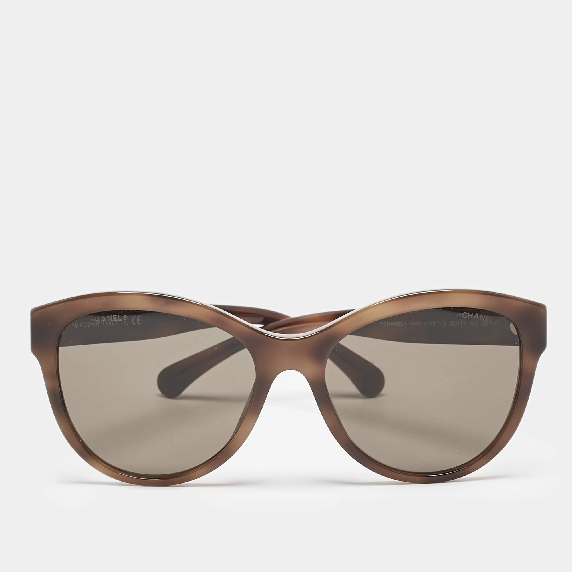 Chanel Brown Gradient 5458 Logo Butterfly Sunglasses