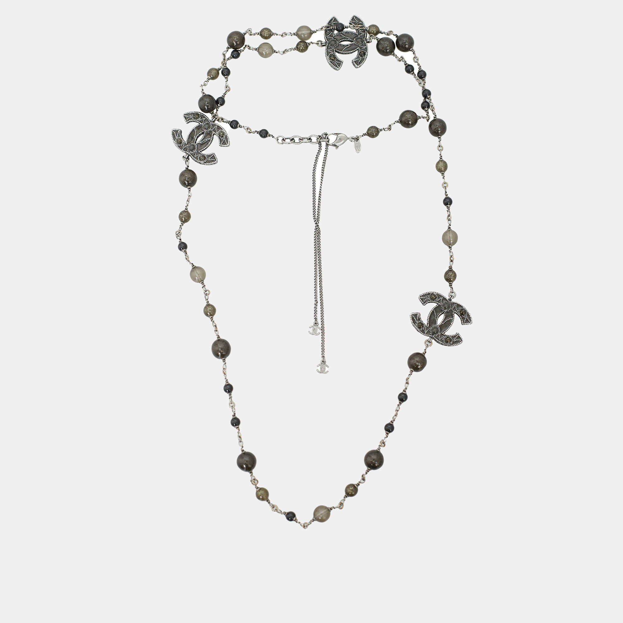 Chanel CC Beaded Necklace