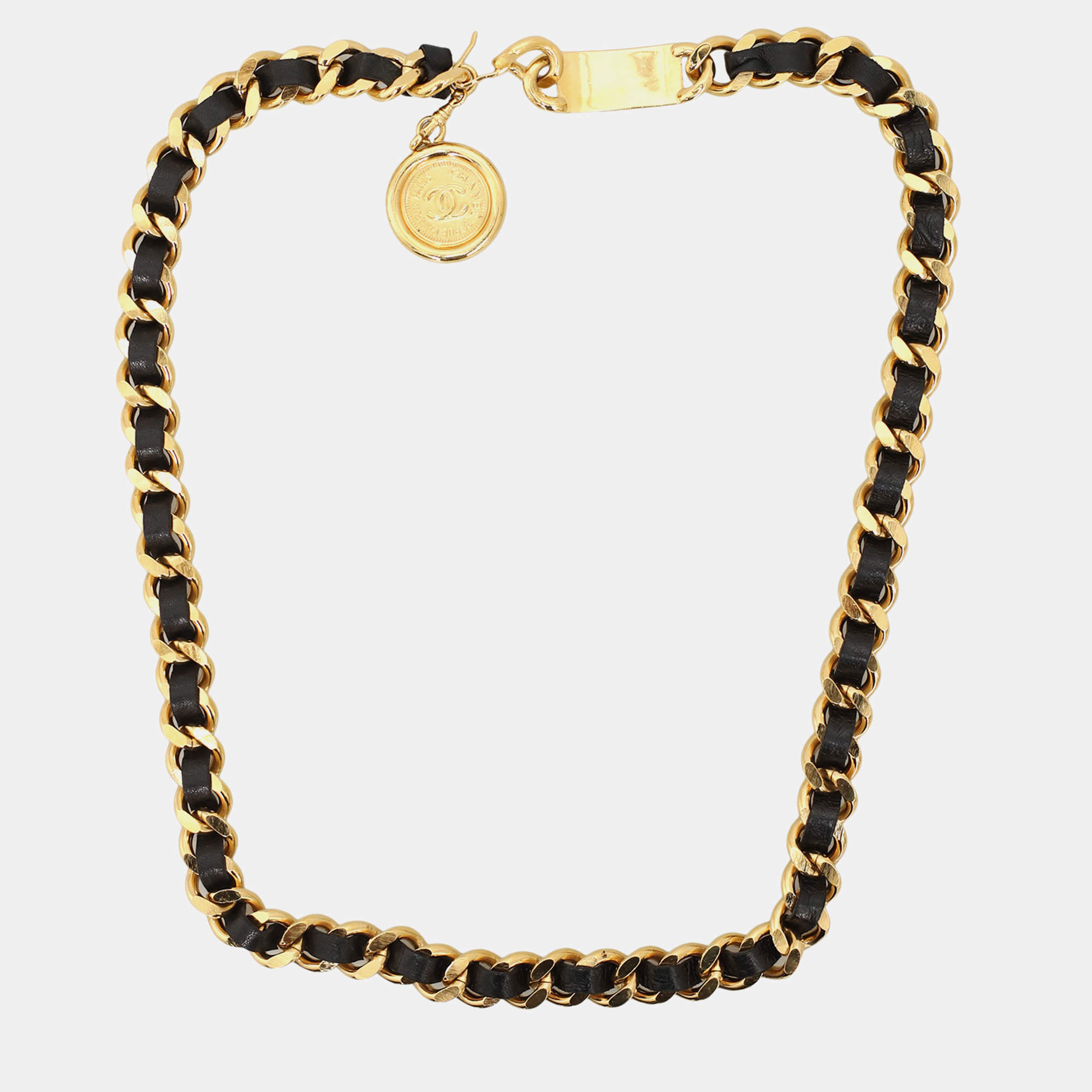 Pre Owned Chanel Chain Medallion Belt