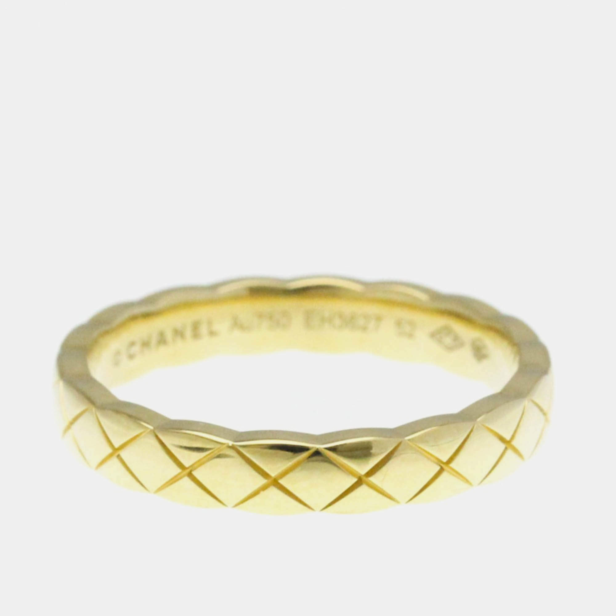 مملوكة مسبقًا Chanel Coco Crush Mini 18K Yellow Gold Band Ring