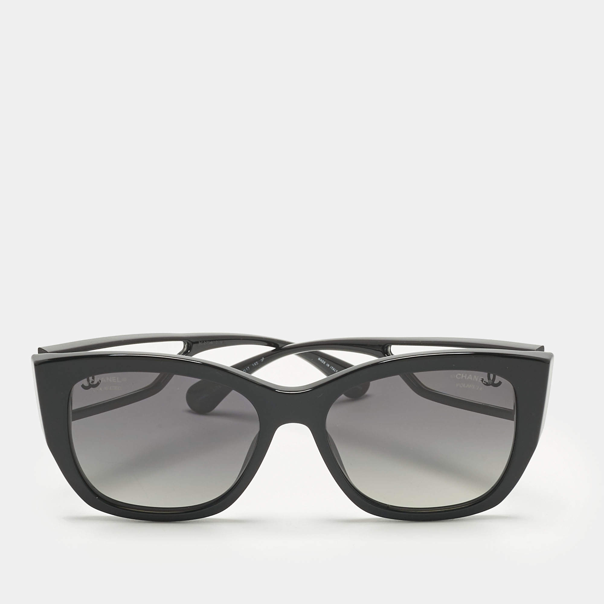 Pre Owned Chanel Black Gradient 5429 CC Butterfly  Polarized Sunglasses