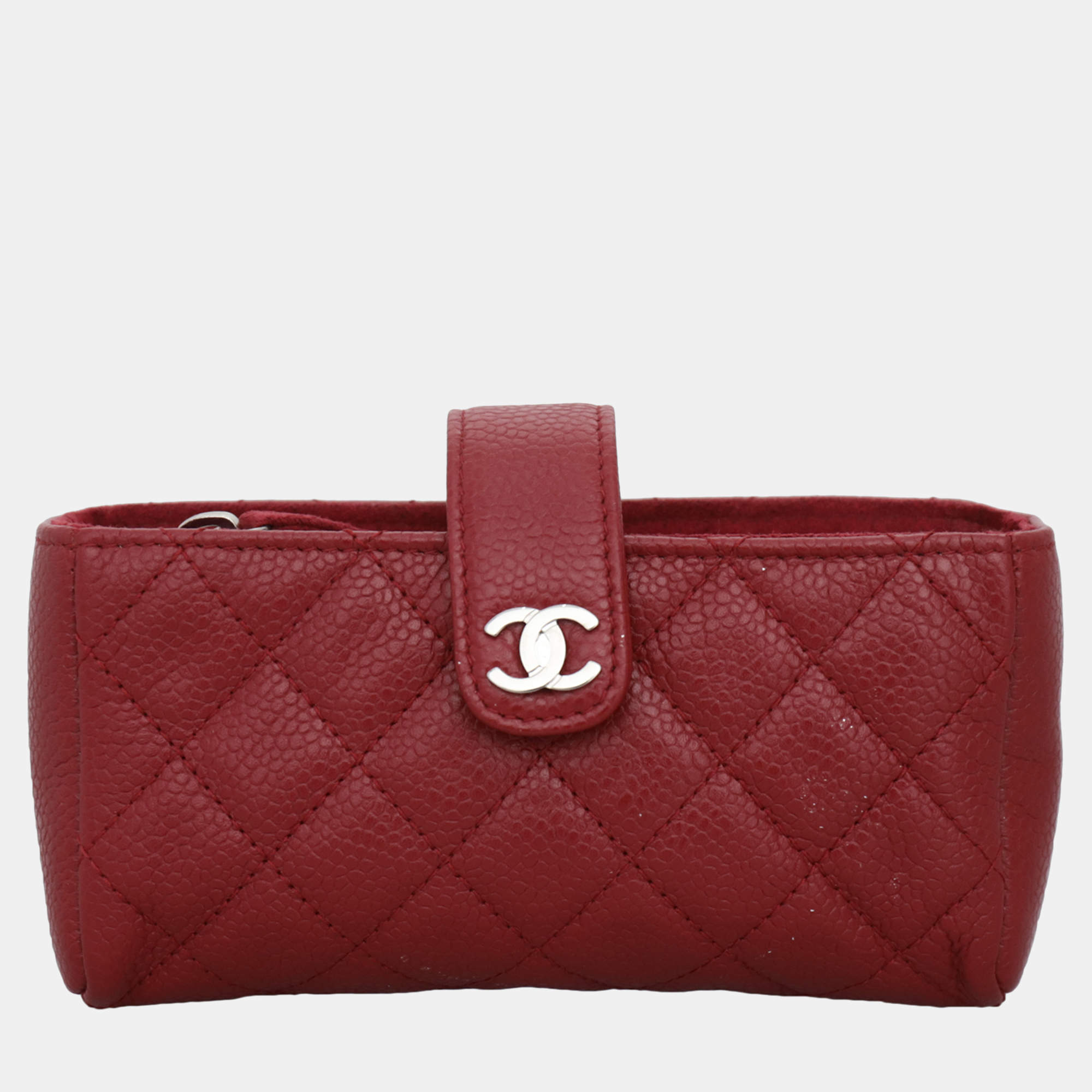 Pre Owned Chanel Caviar Phone Pouch