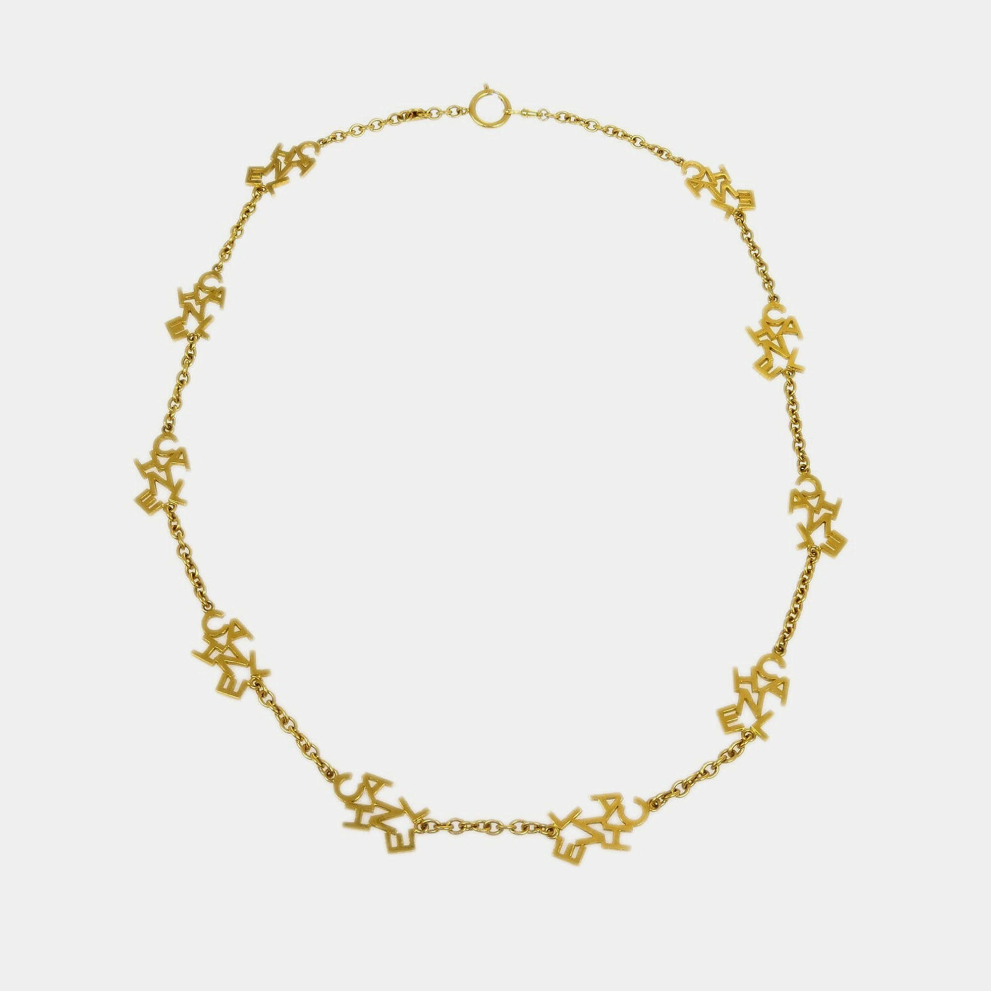 Pre Owned Chanel Chain Necklace Gold