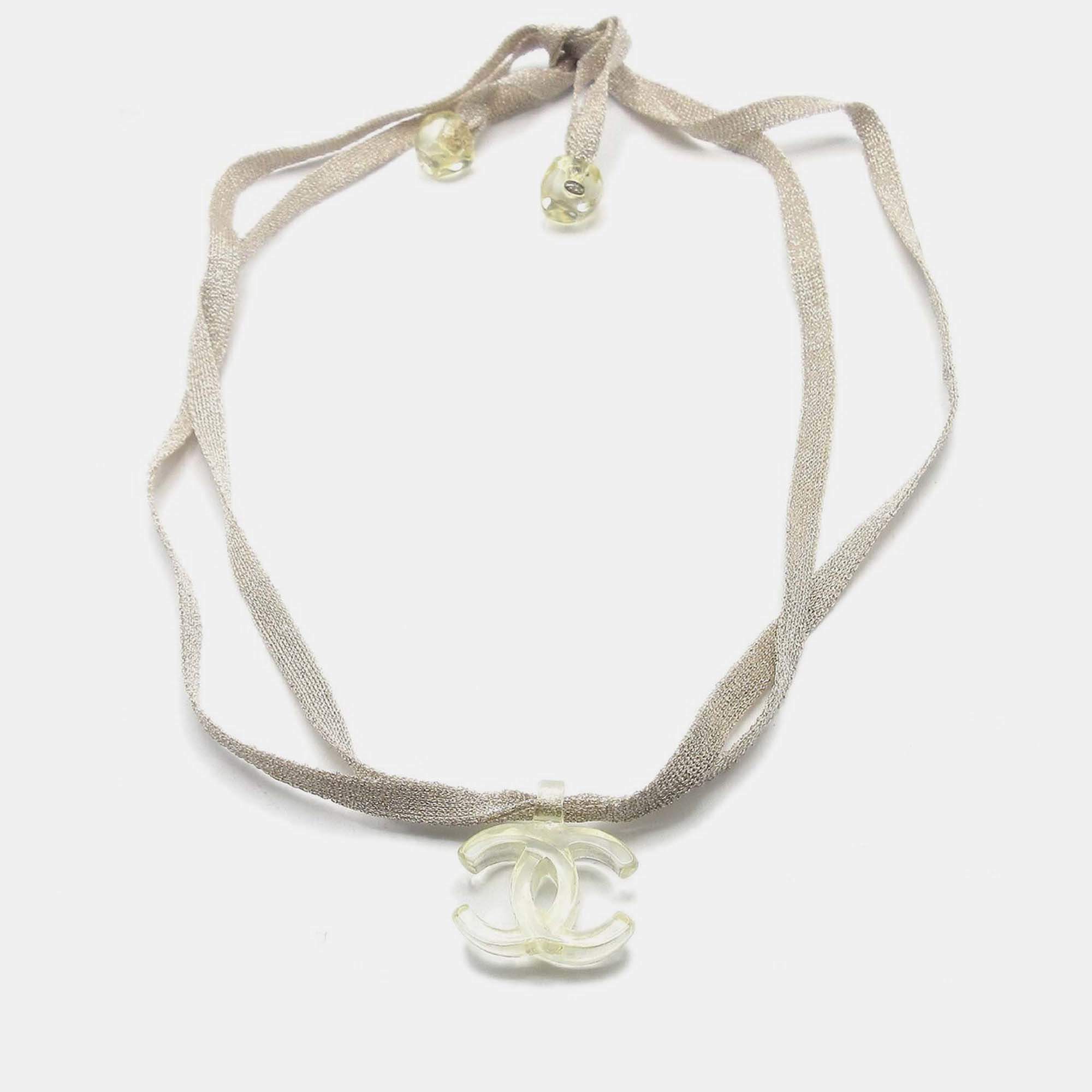 Pre Owned Chanel Necklace Pendant Acrylic