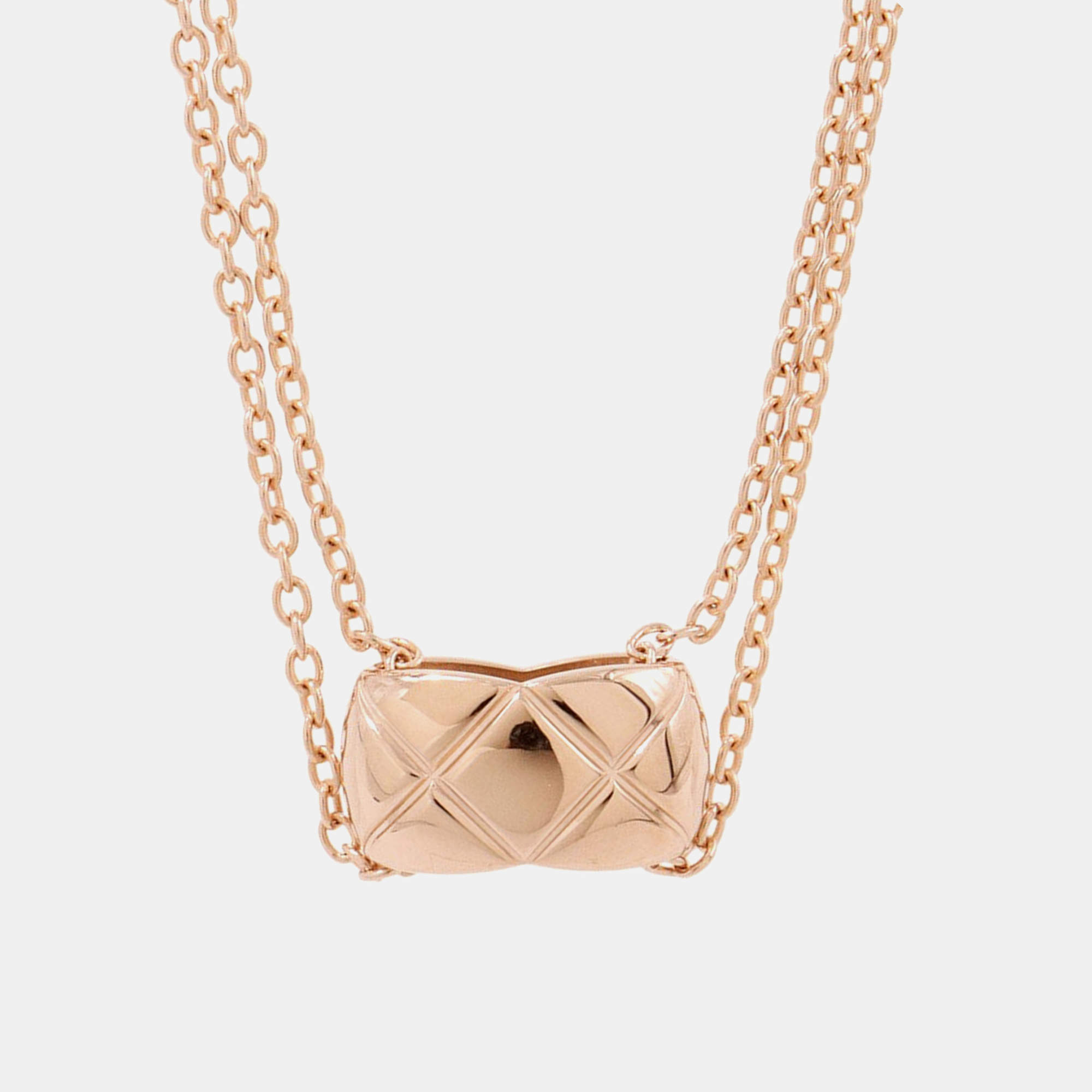 Pre Owned Chanel Coco Crush Necklace 18K Pink Gold