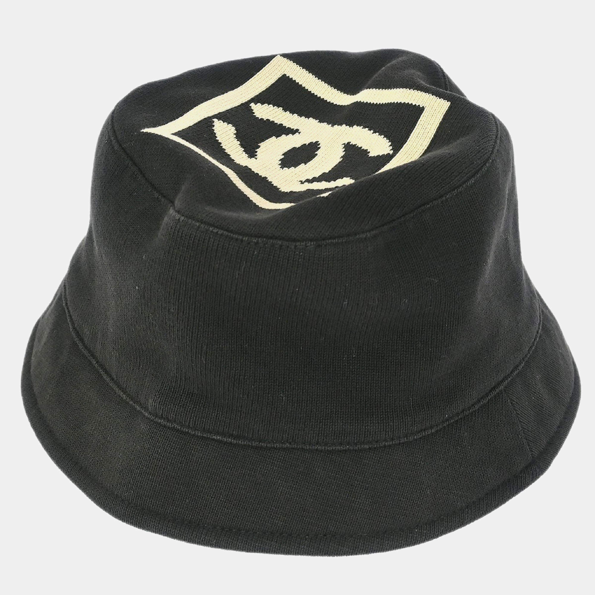 Pre Owned Chanel Sport Line Hat Black  Small