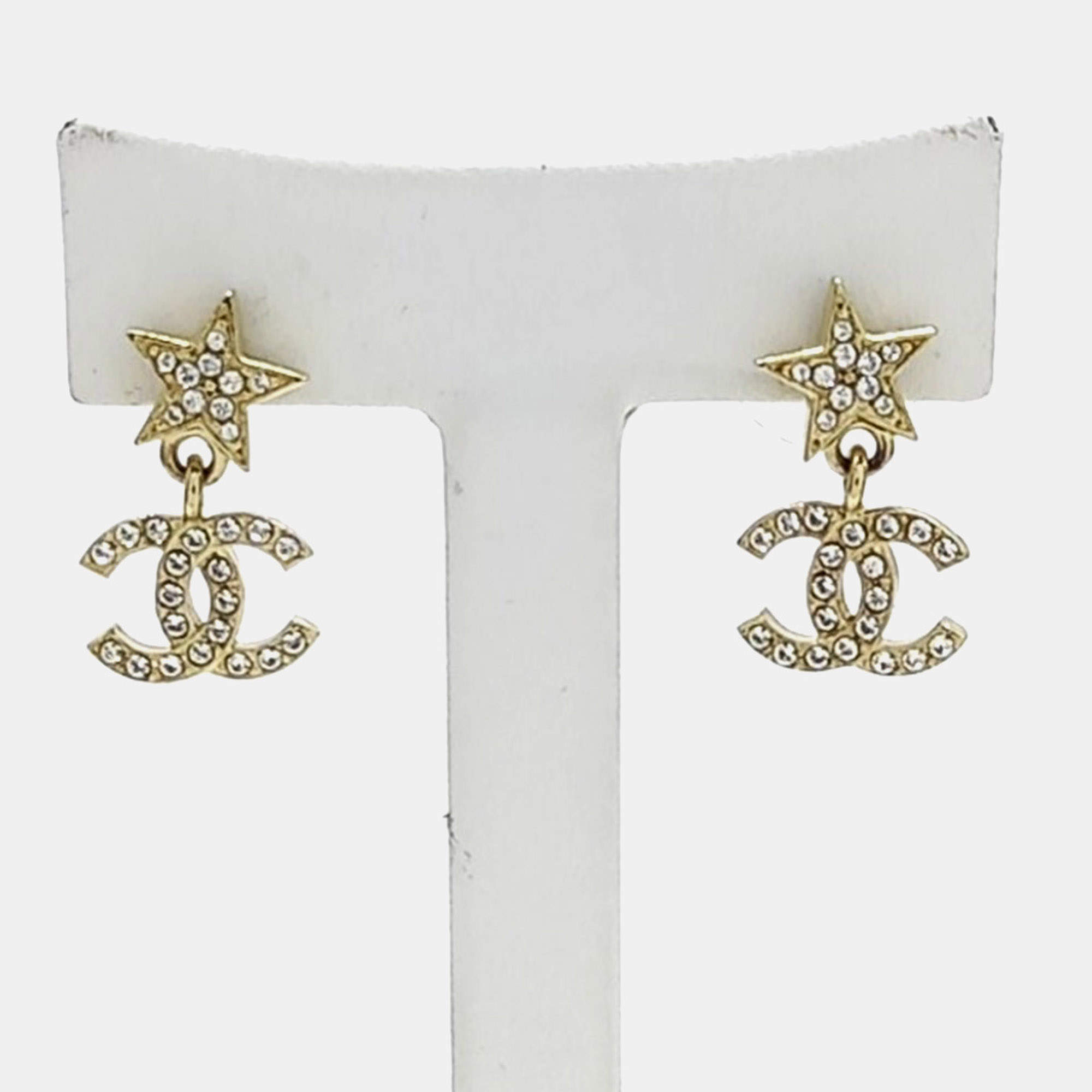 Pre Owned أقراط شعار شانيل