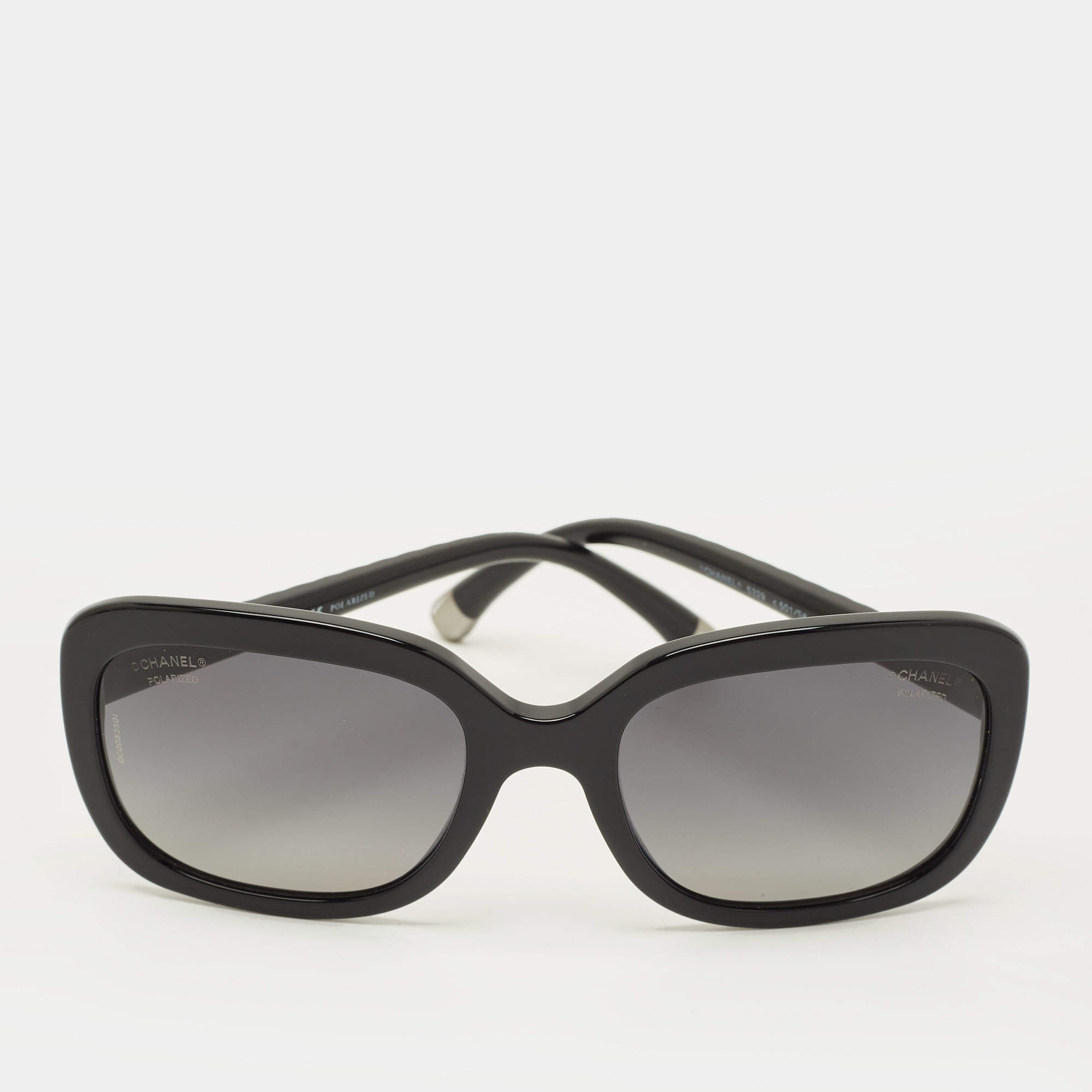 Pre Owned  Chanel Black Gradient 5329 CC Polarized Square Sunglasses