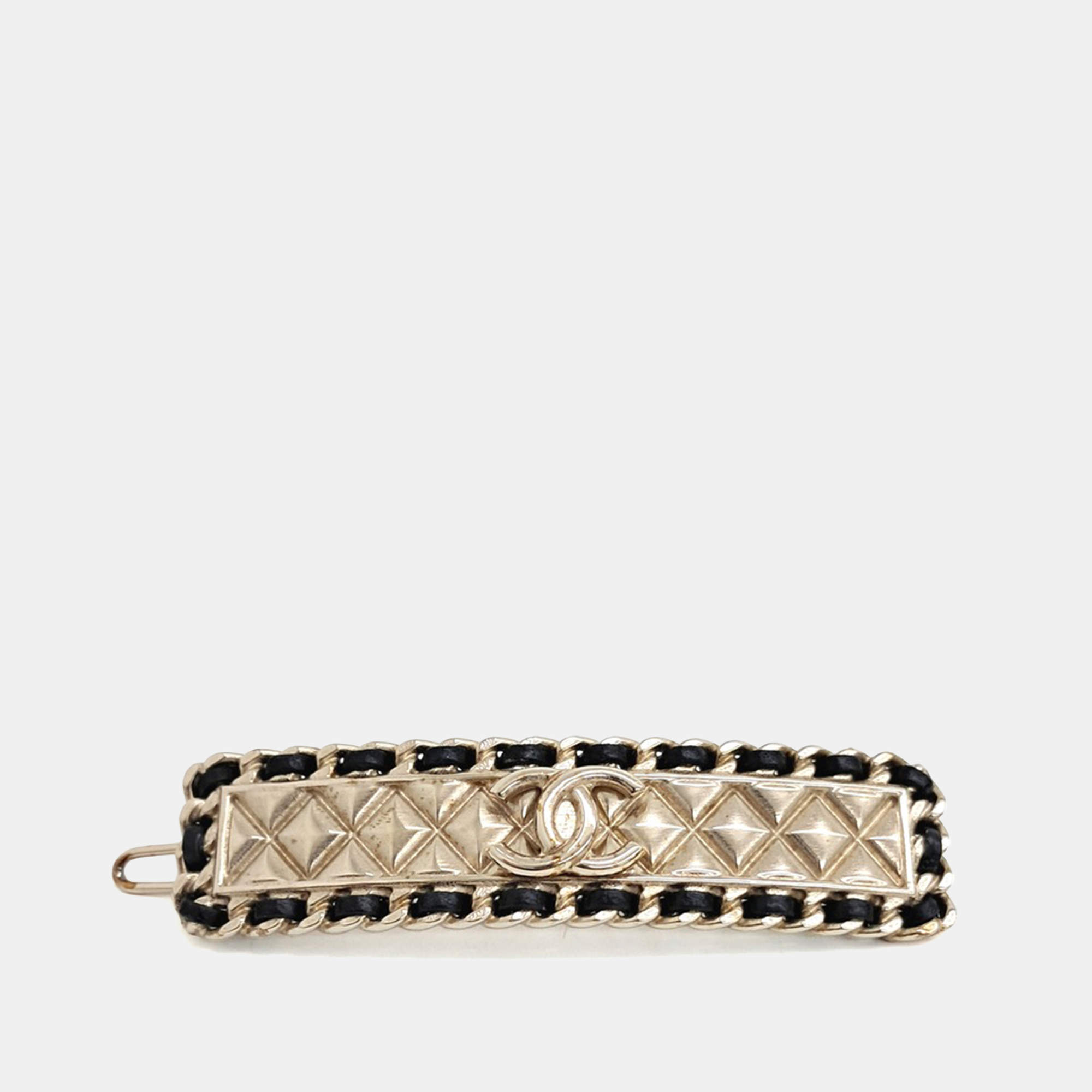 مملوكة مسبقًا Chanel Gold Tone Hairpin