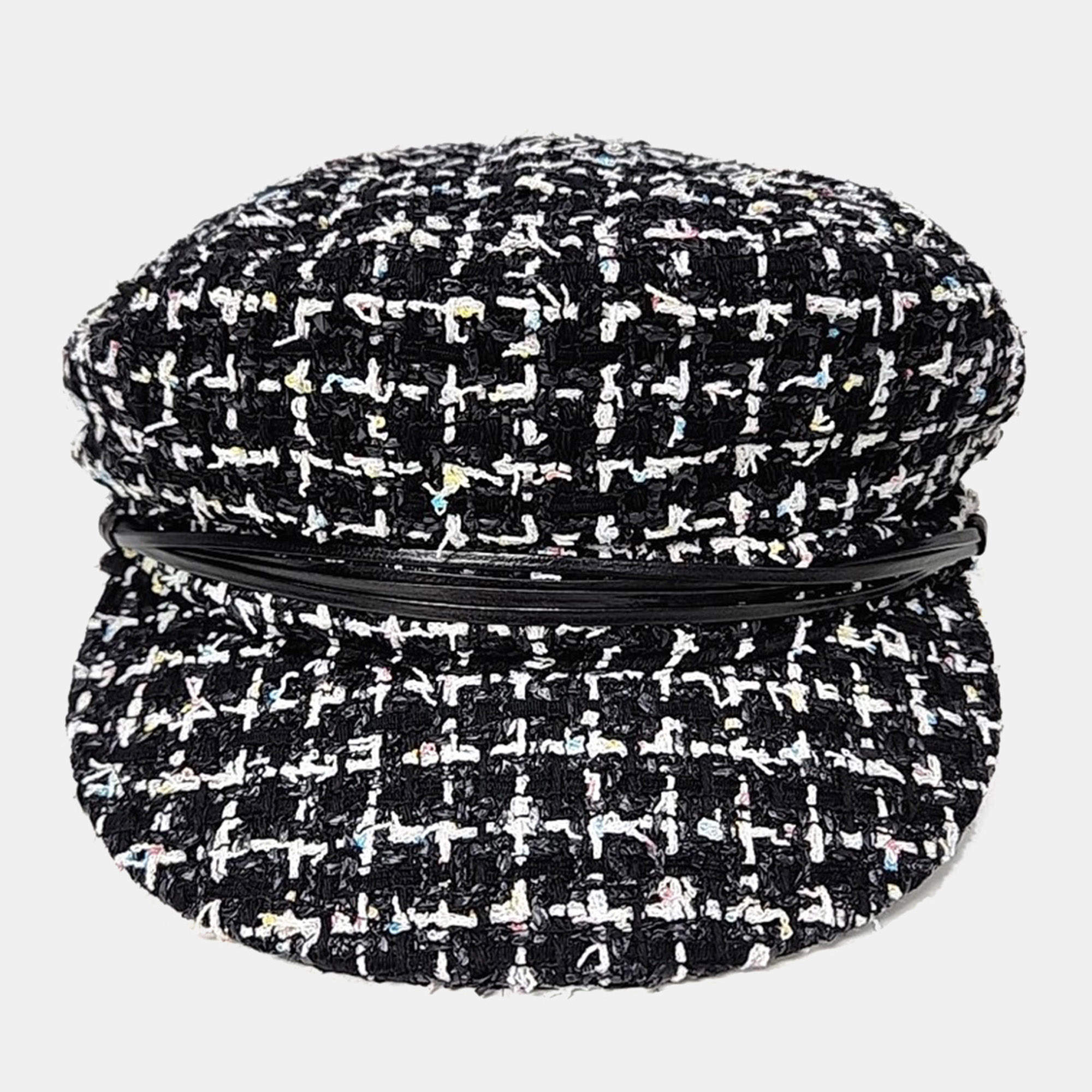 Pre Owned Chanel Multicolor tweed beret