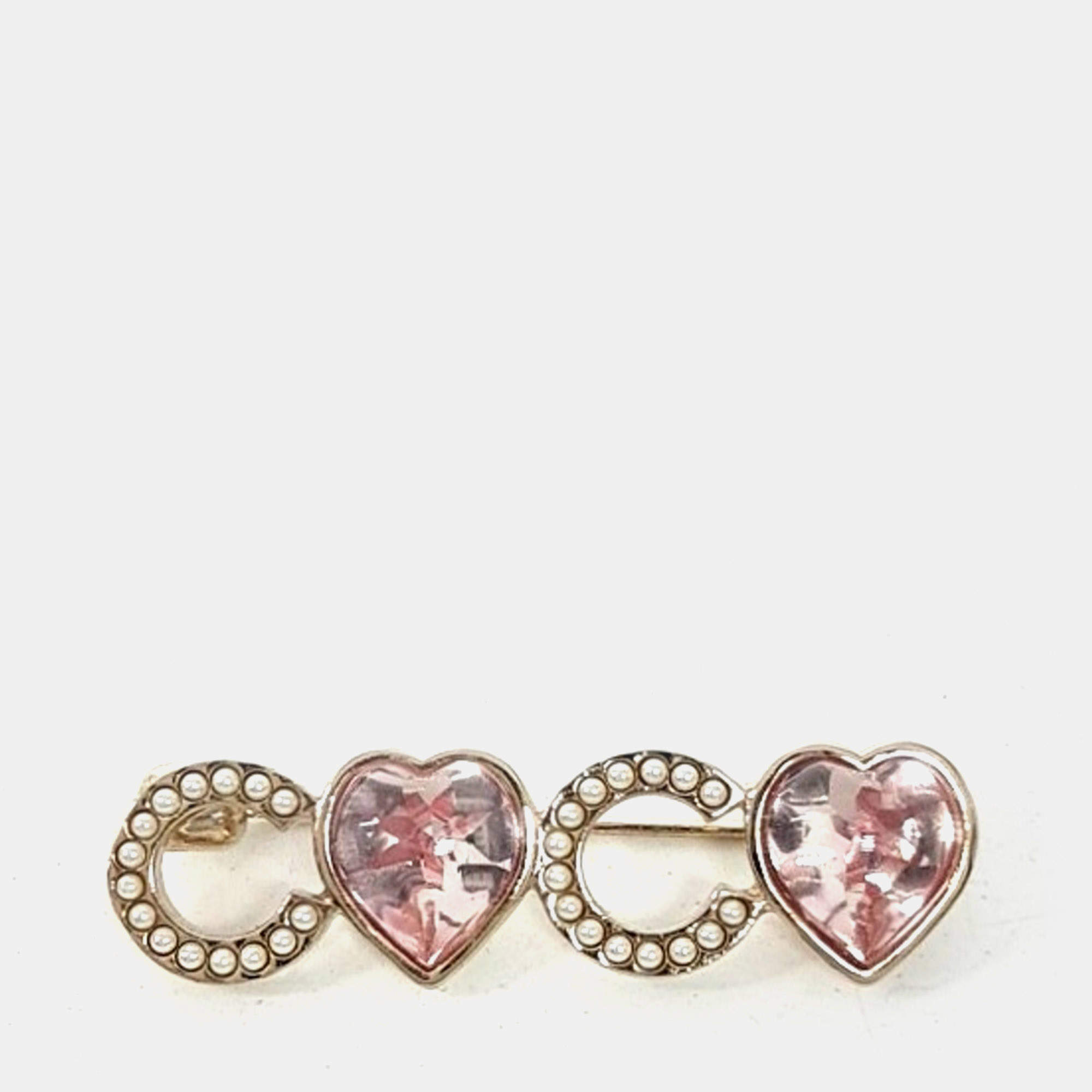 Pre Owned Chanel Metal Coco Brooch