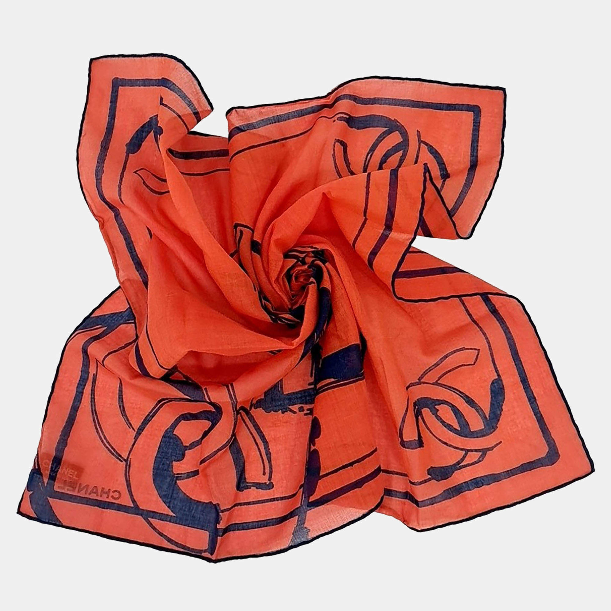 Pre Owned Chanel cotton scarf