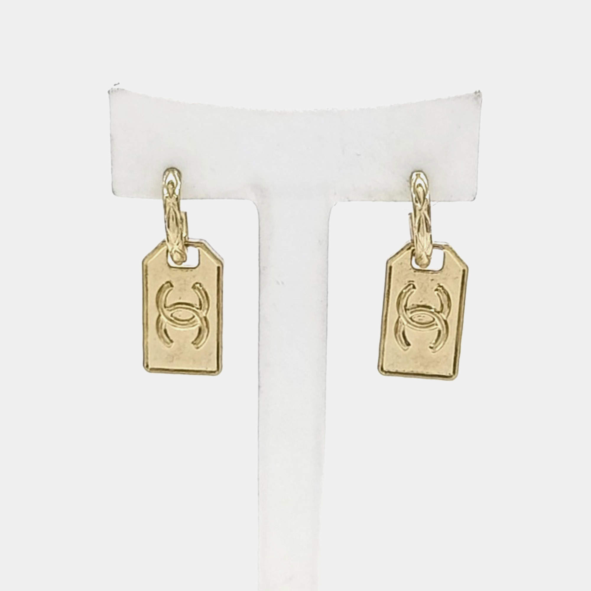 Pre Owned Chanel Gold Earrings