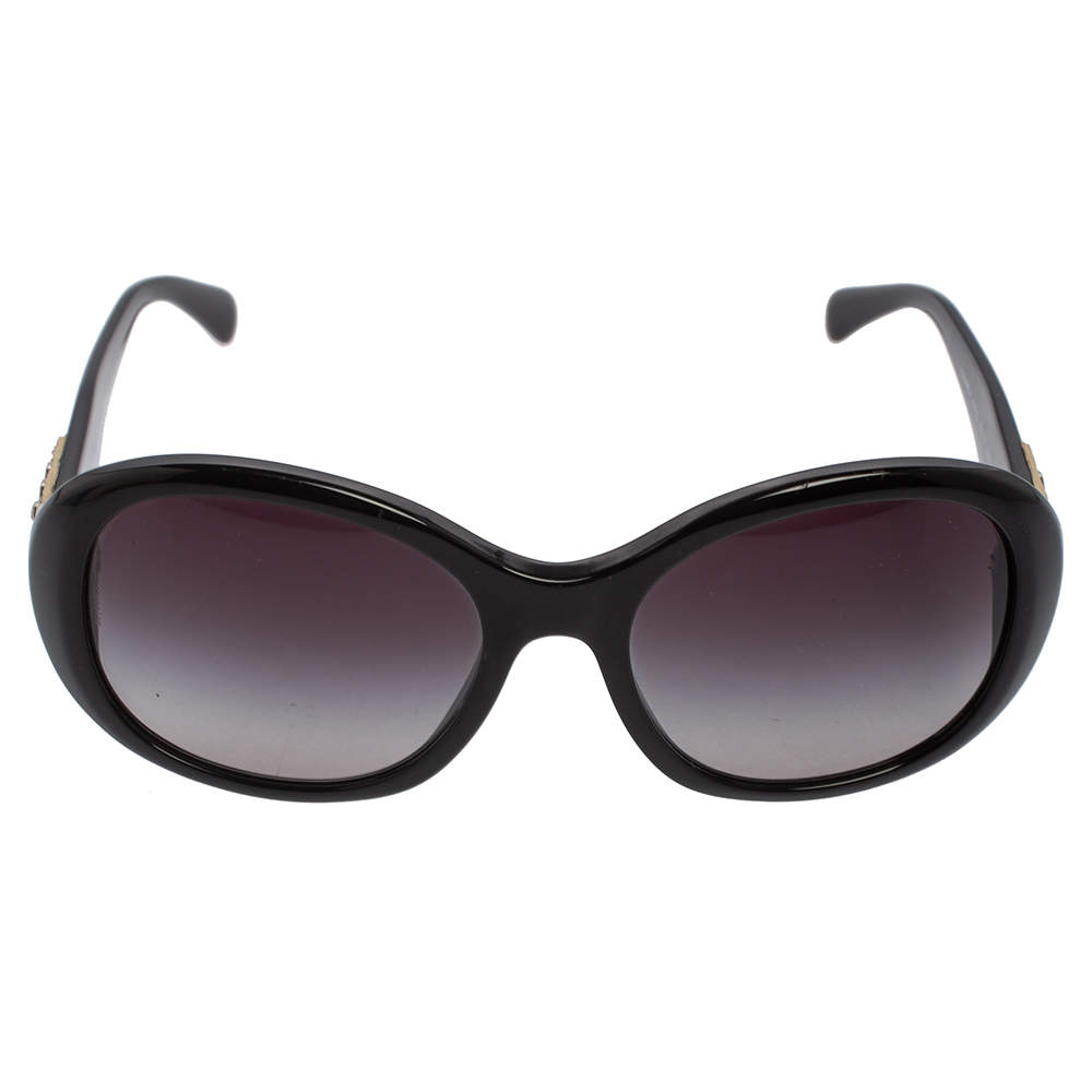 Chanel Black/ Grey Gradient 5235 Q Turnlock Square Sunglasses