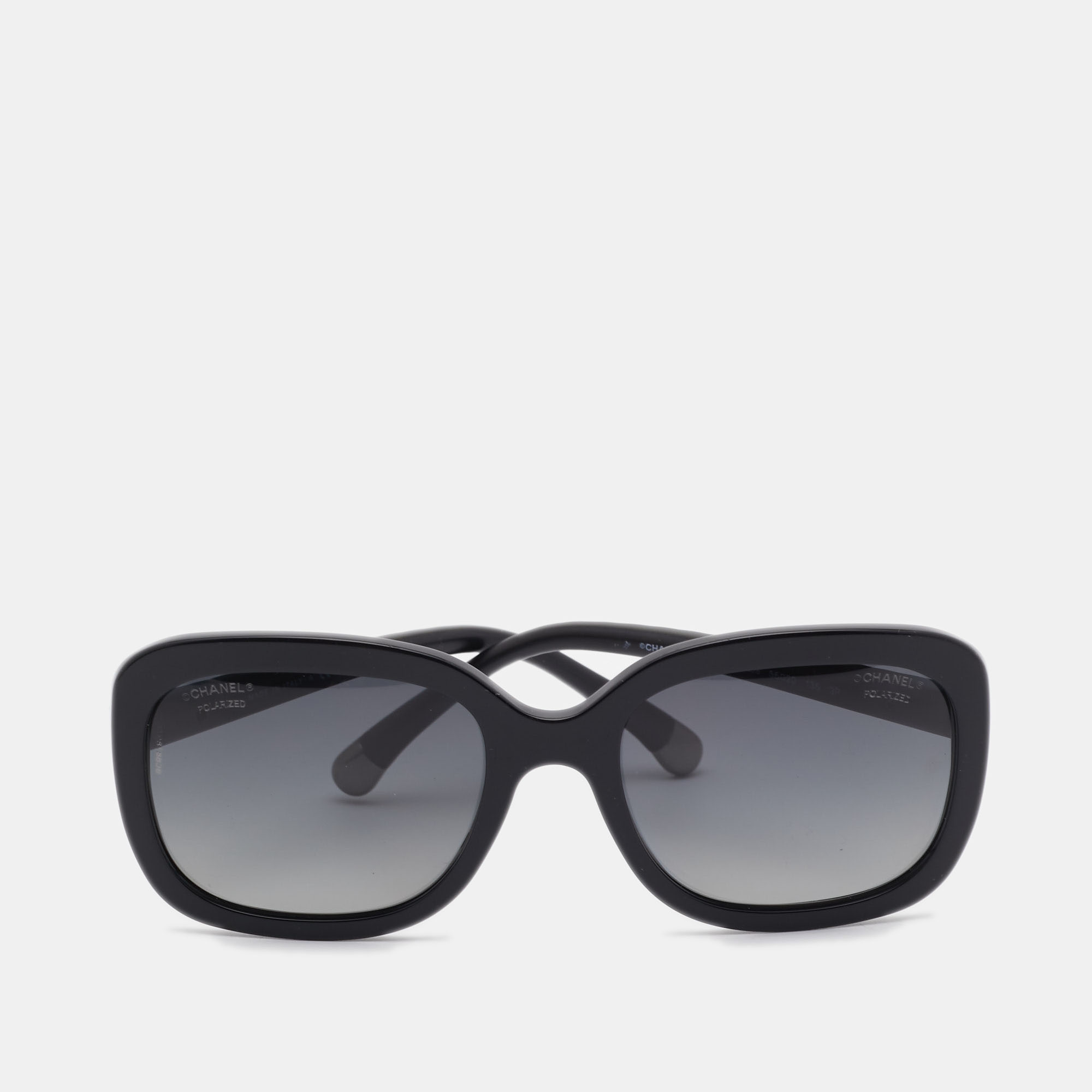 CHANEL Tweed CC Polarized Sunglasses 5348 Black 1310079