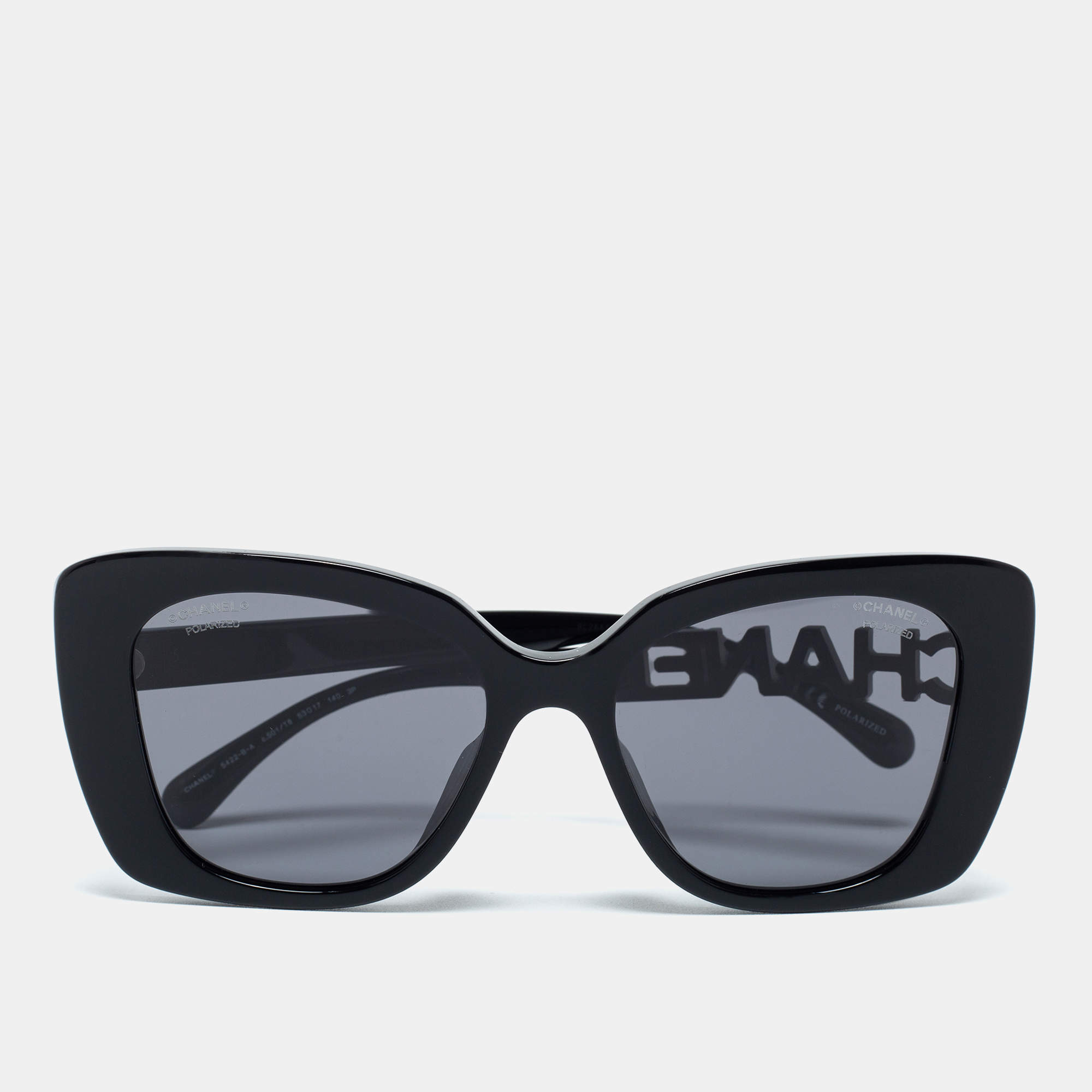 Chanel Black 5422-BA Polarized Square Sunglasses