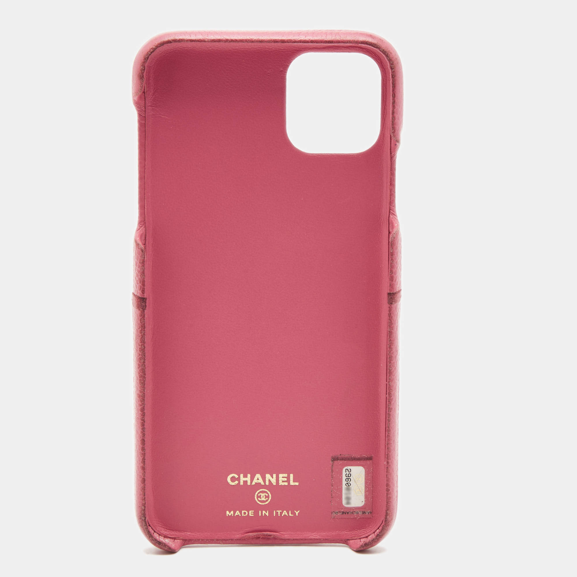 Chanel Pink Quilted Caviar Classic iPhone 11 Pro Max Case Chanel