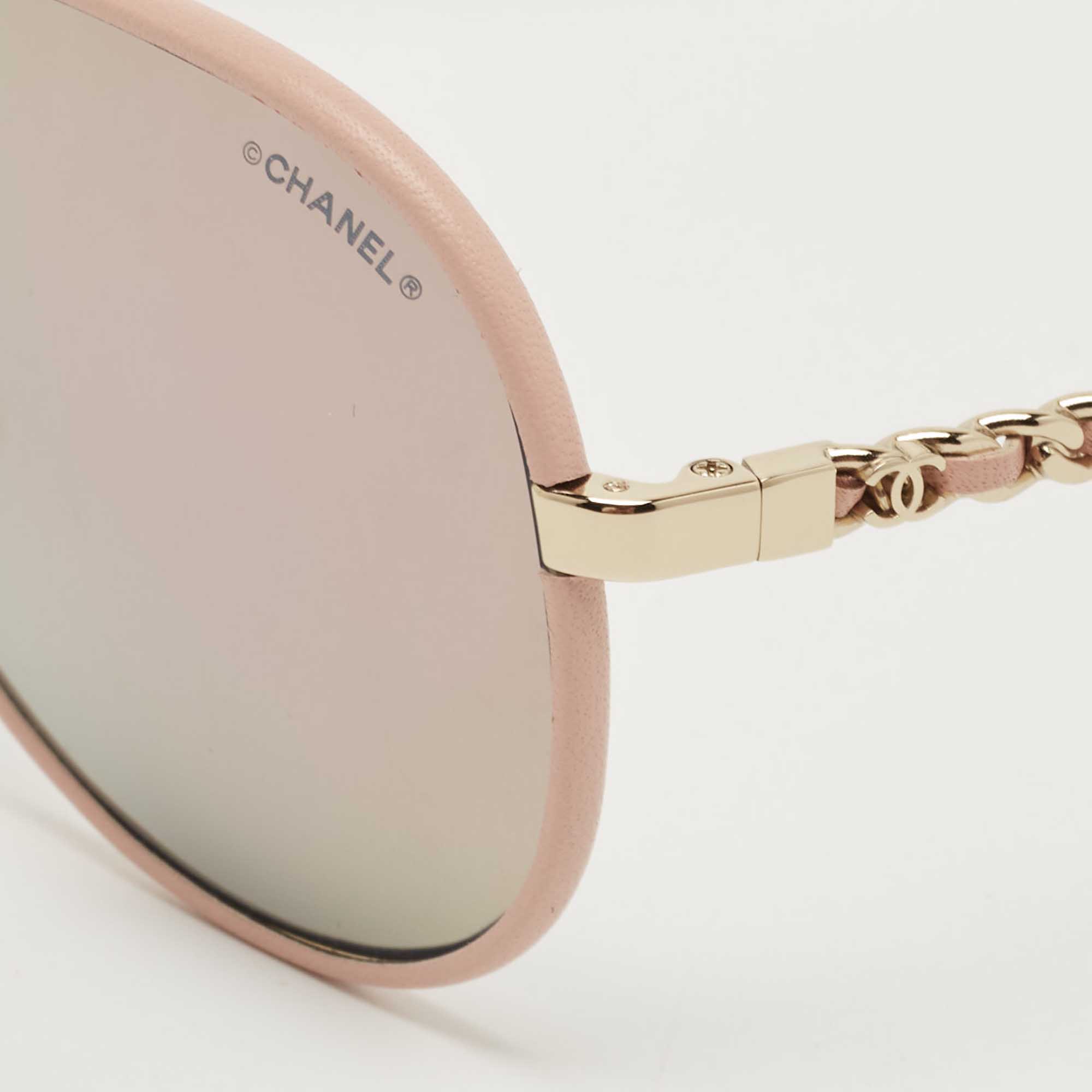 Chanel pink gold sunglasses best sale