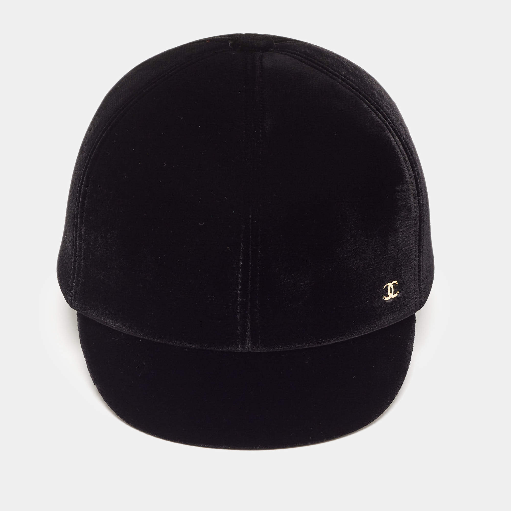 chanel black baseball cap
