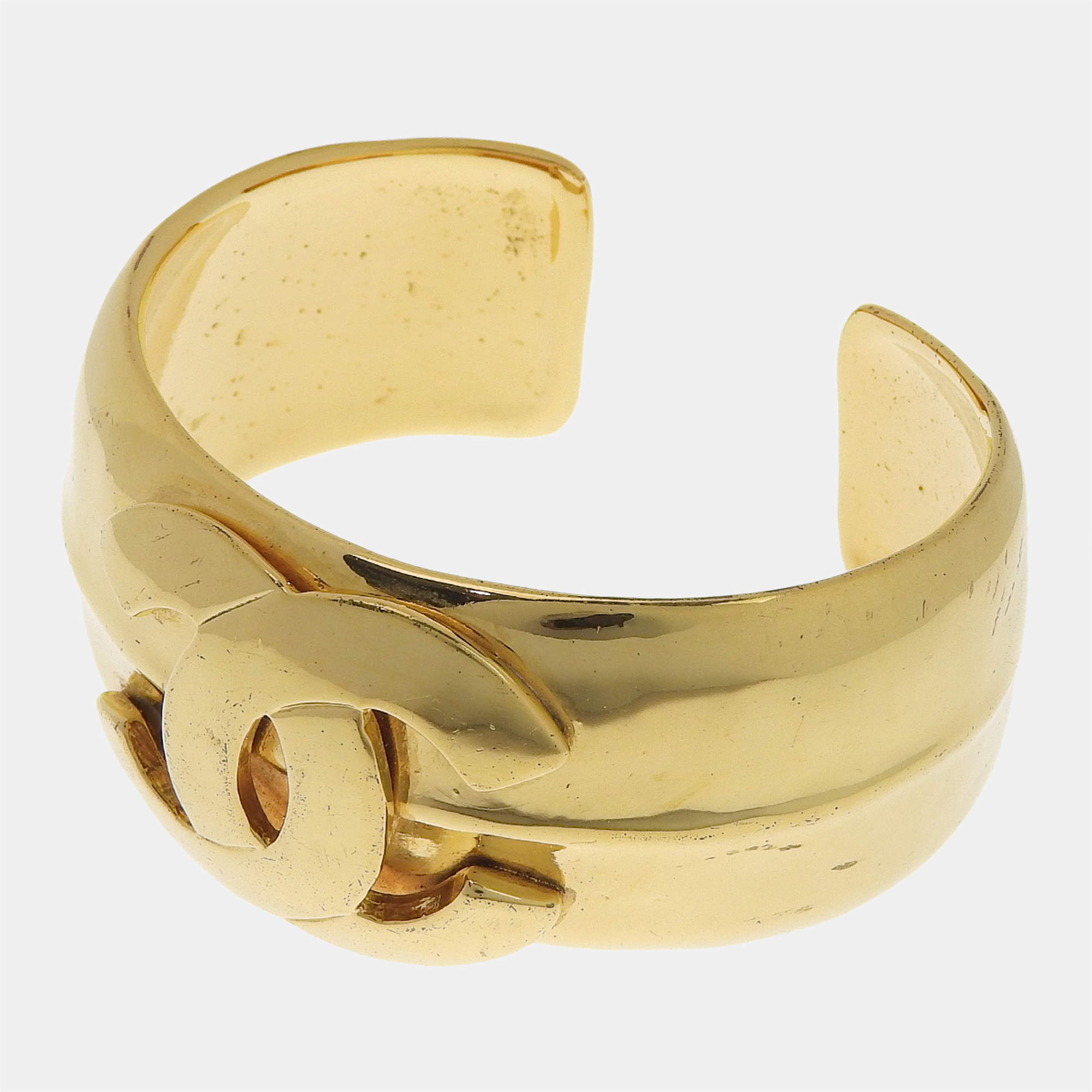 Chanel gold sale cuff bracelet