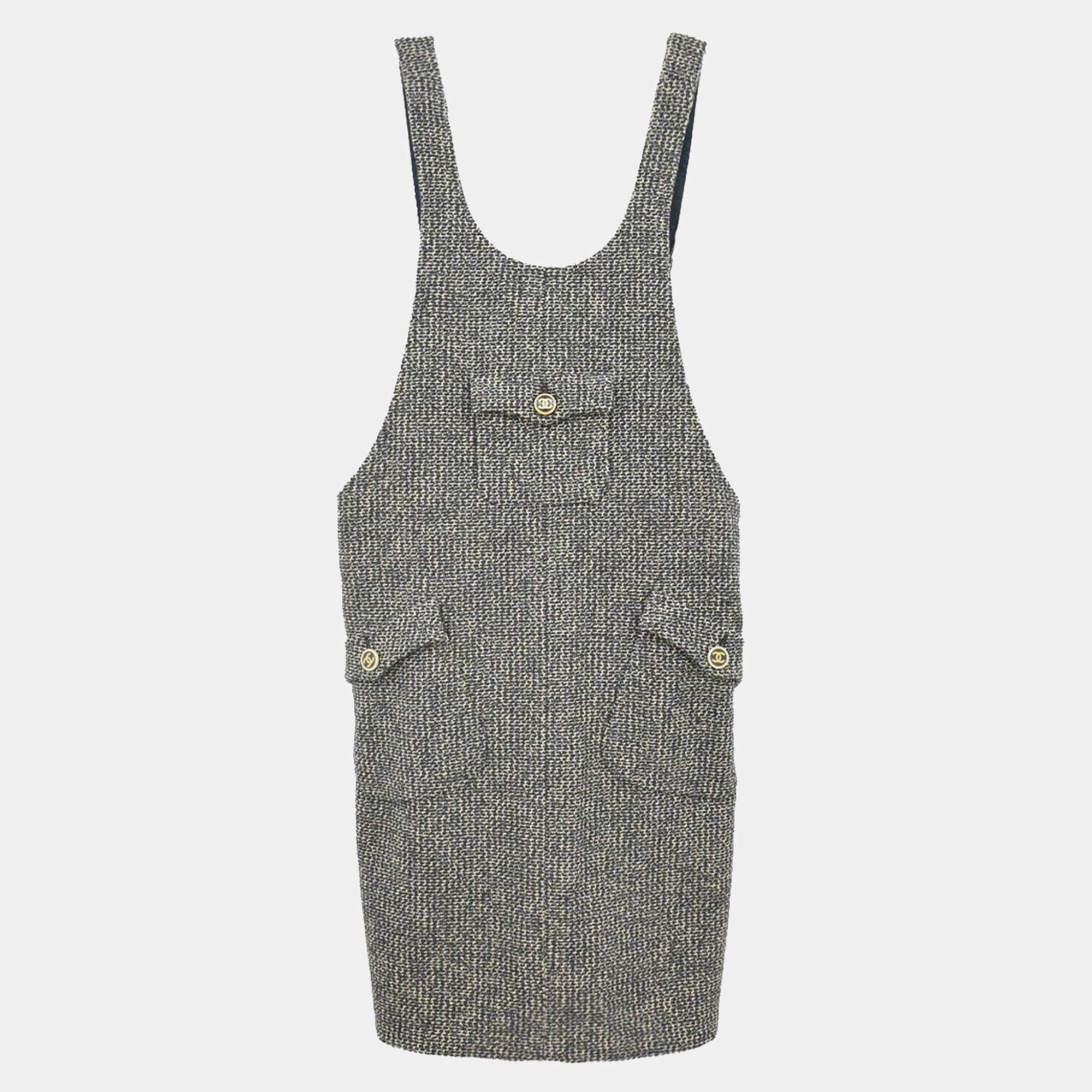Chanel Sleeveless Dress Black Size FR 38