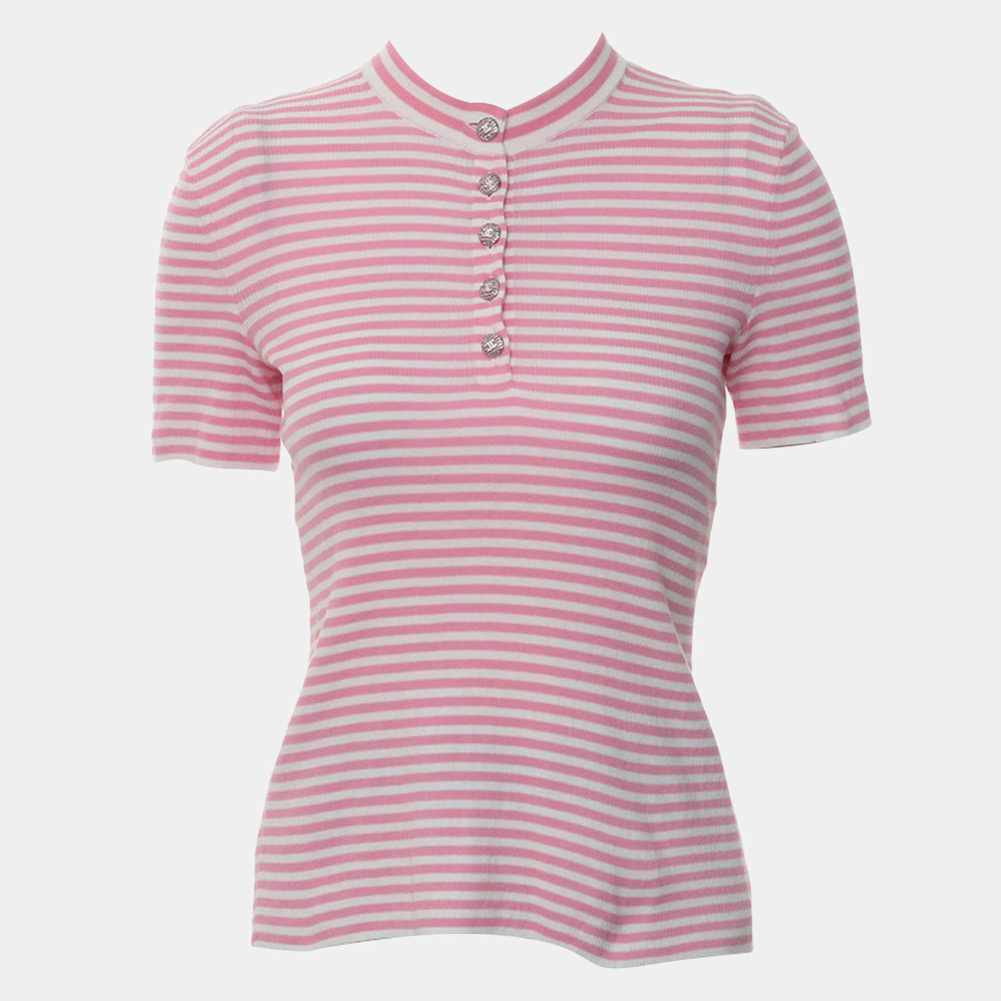 Pre Owned Chanel Stripes Top