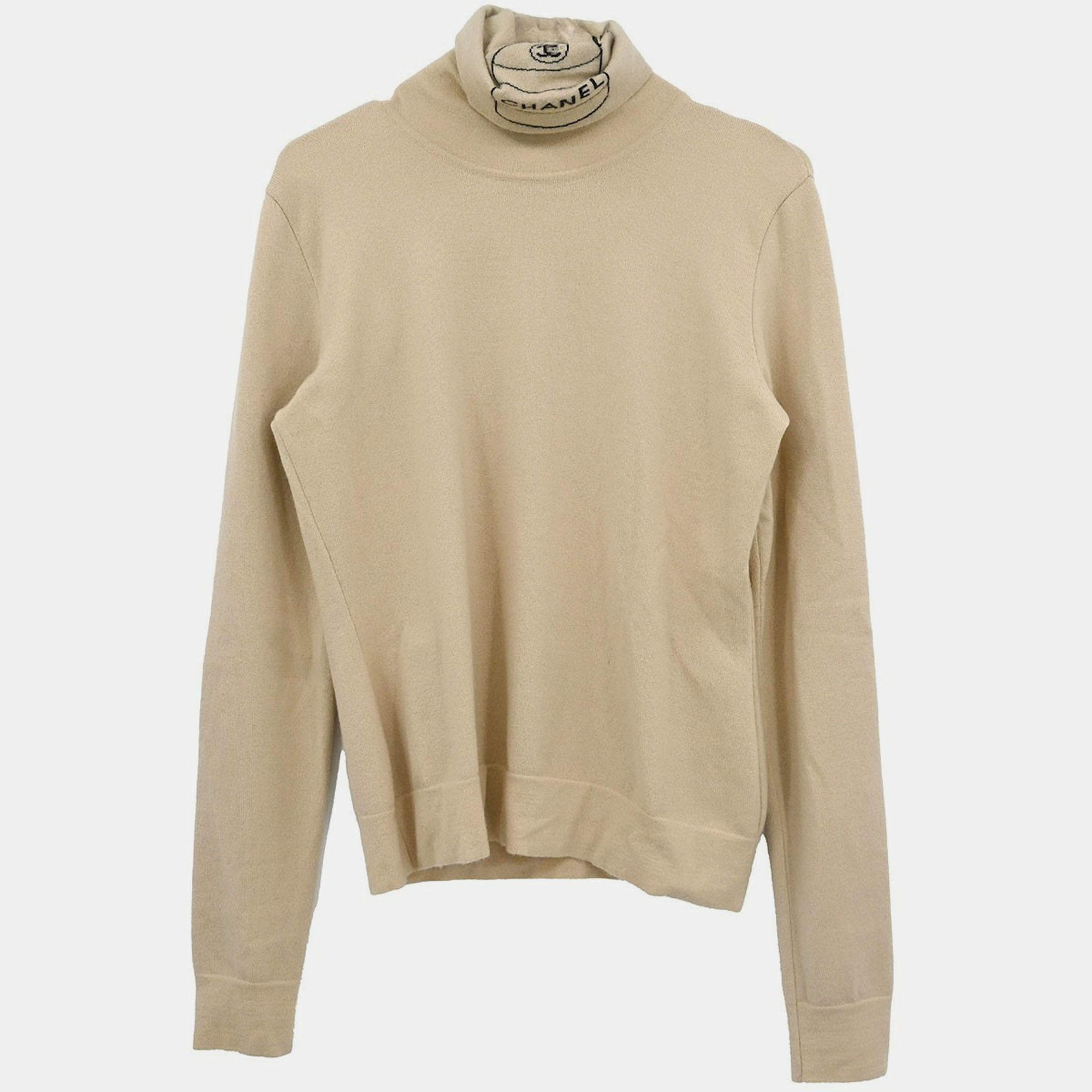 Pre Owned Chanel Sweater Beige 04A #42