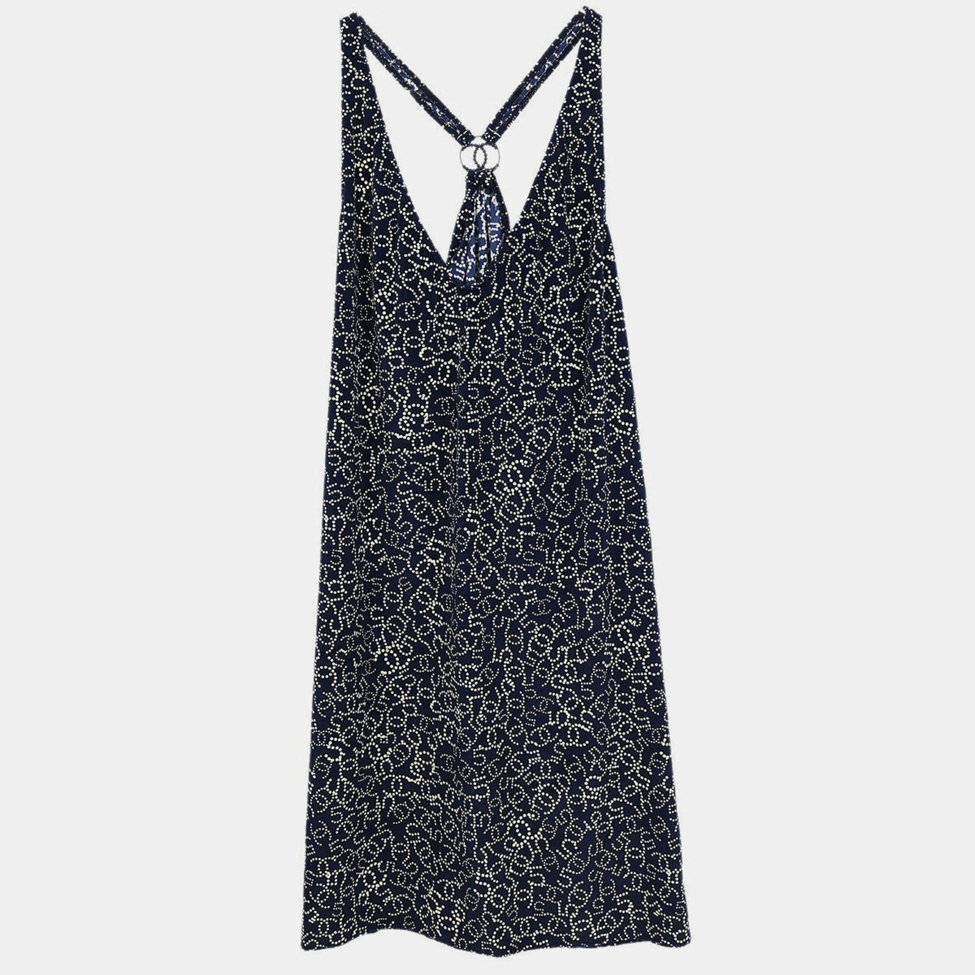 Pre Owned Chanel Camisole Dress Navy 06P #42