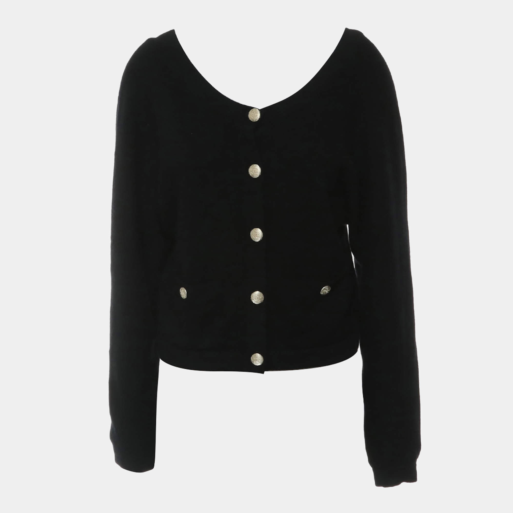 مملوكة مسبقًا Chanel Black Cashmere Cardigan