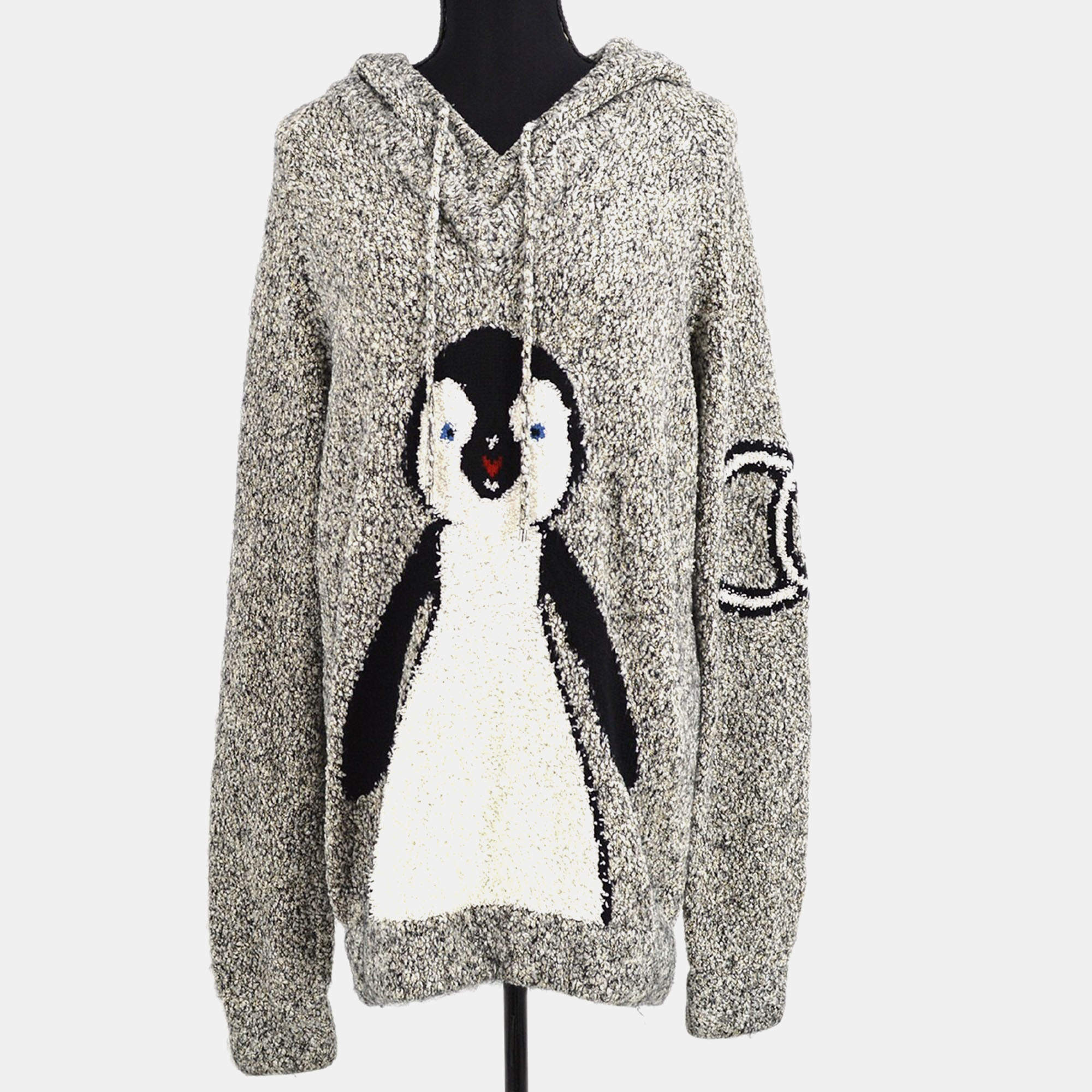 مملوكة مسبقًا Chanel 07A Penguin Long Sleeve Dress Gray