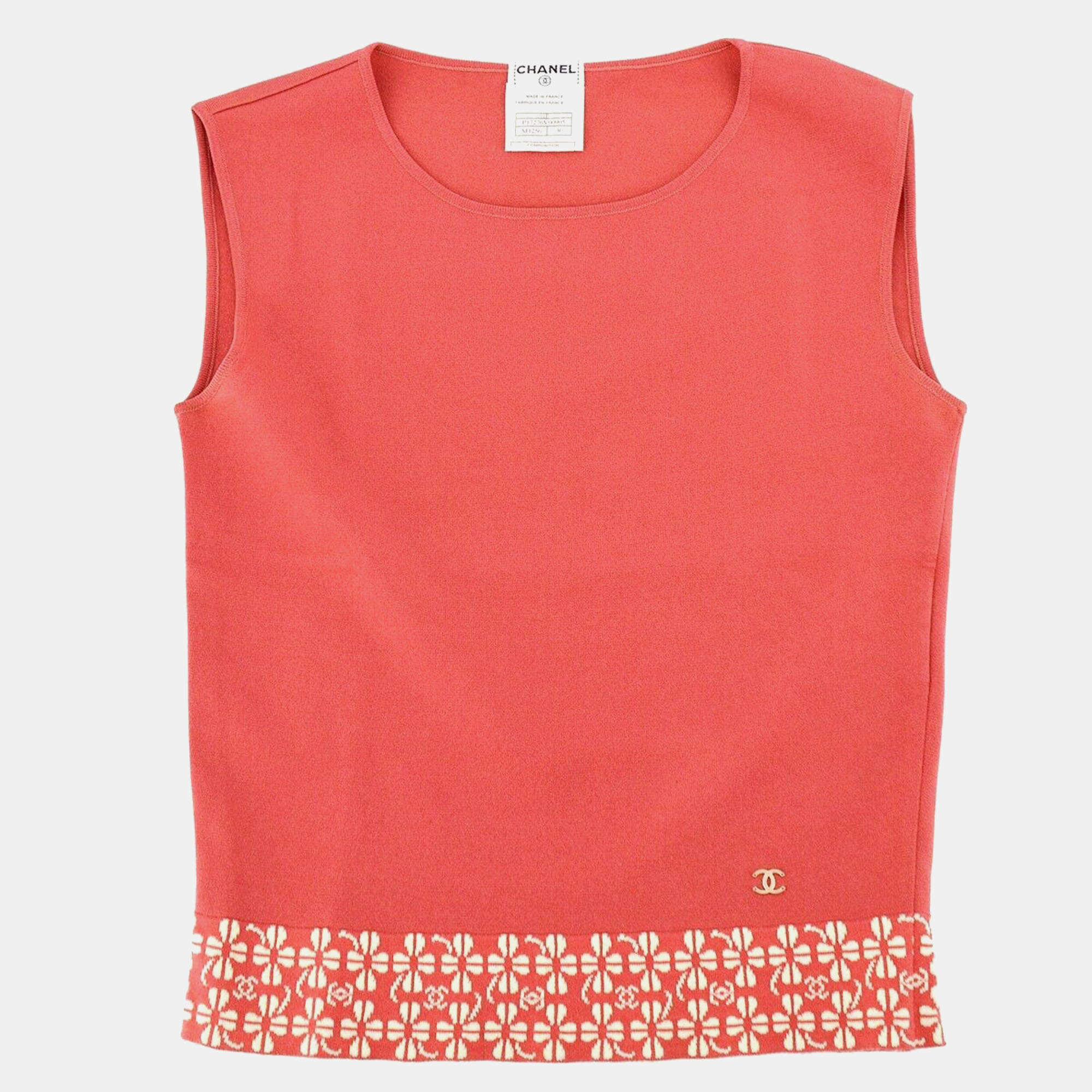 مملوكة مسبقًا Chanel Sleeveless Top Pink 01P #36