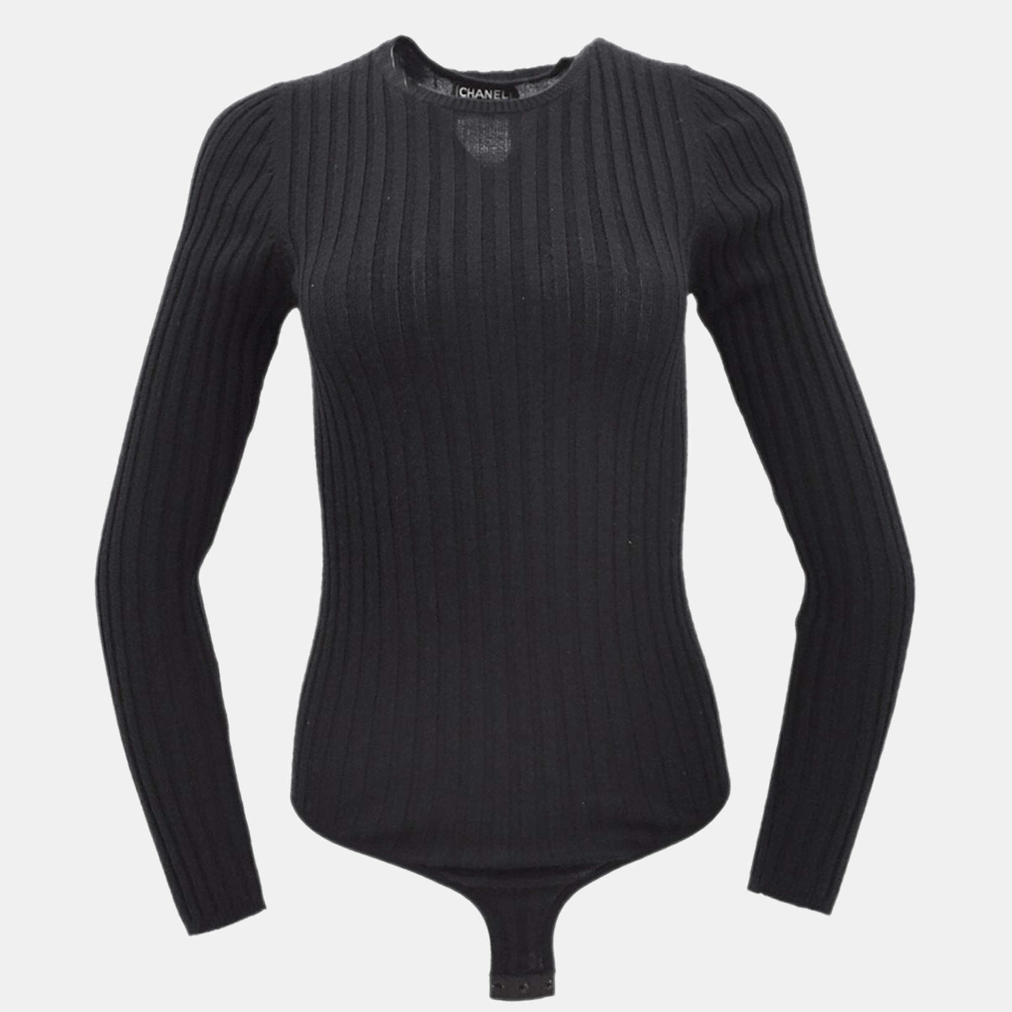 Pre Owned Chanel Sweater Black #42