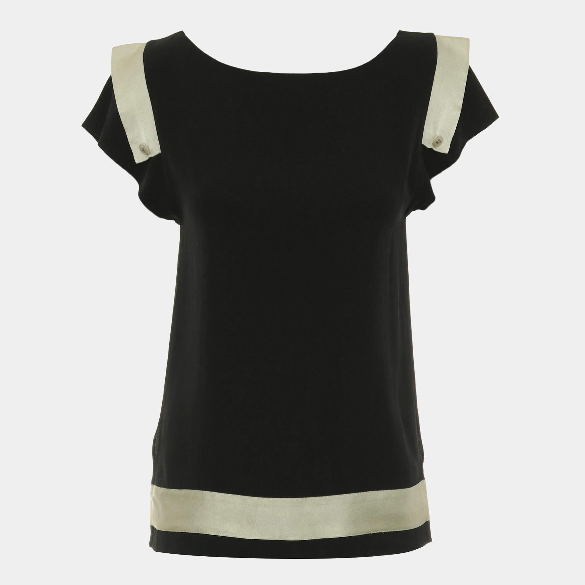 Pre Owned Chanel Sleeveless Blouse Size FR 36