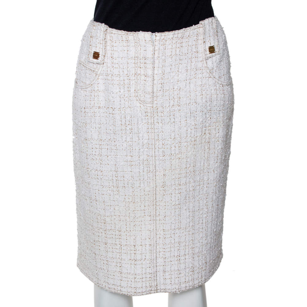 ivory pencil skirt