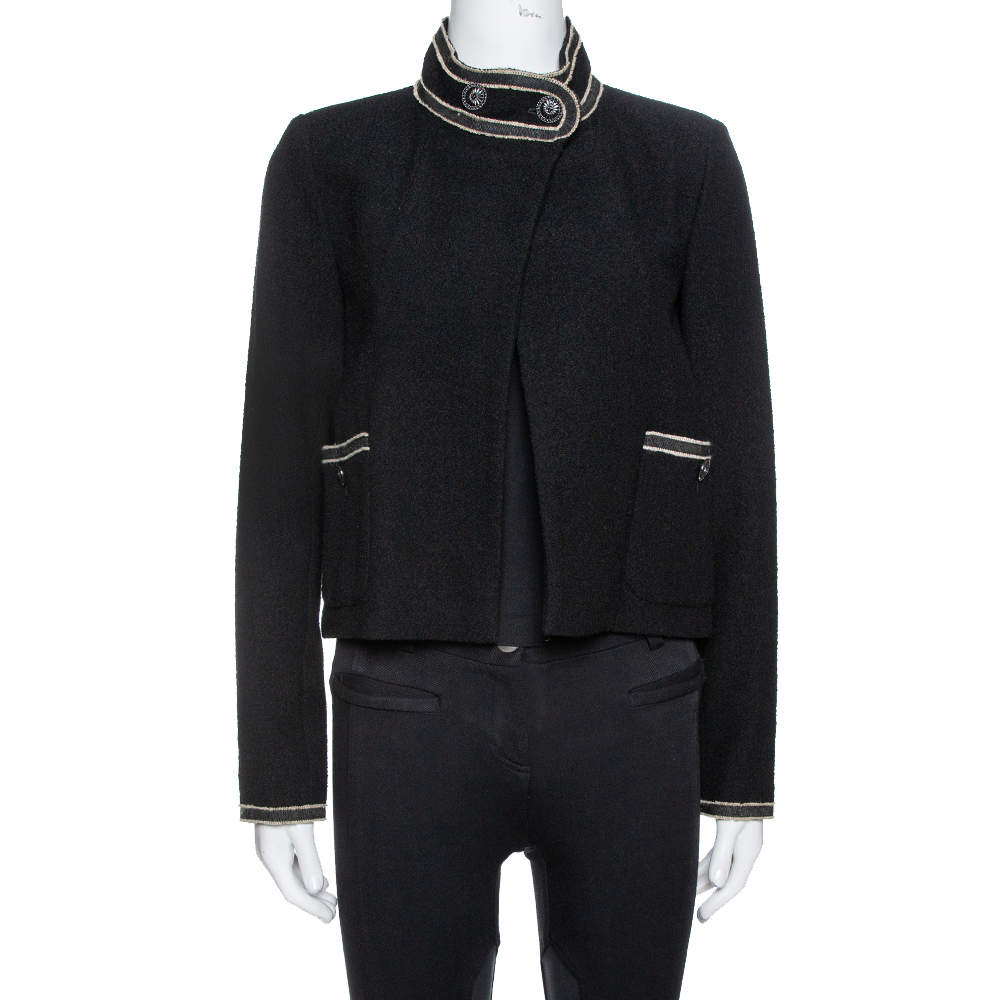 Chanel Black Tweed Boucle Jacket M