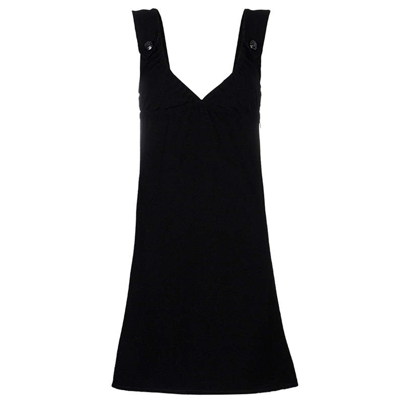 Chanel Black Wool Sleeveless Dress S
