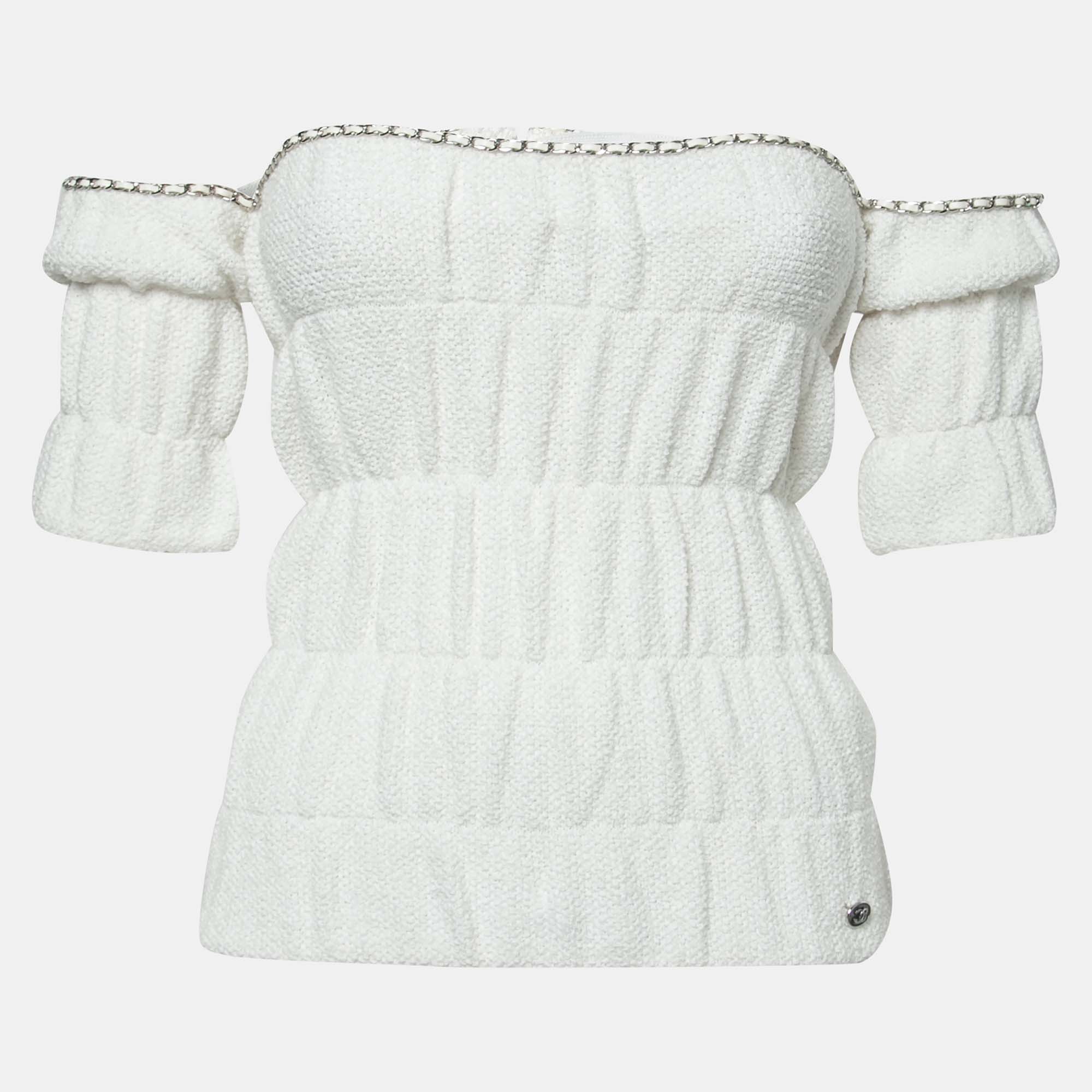 Chanel off shoulder online top