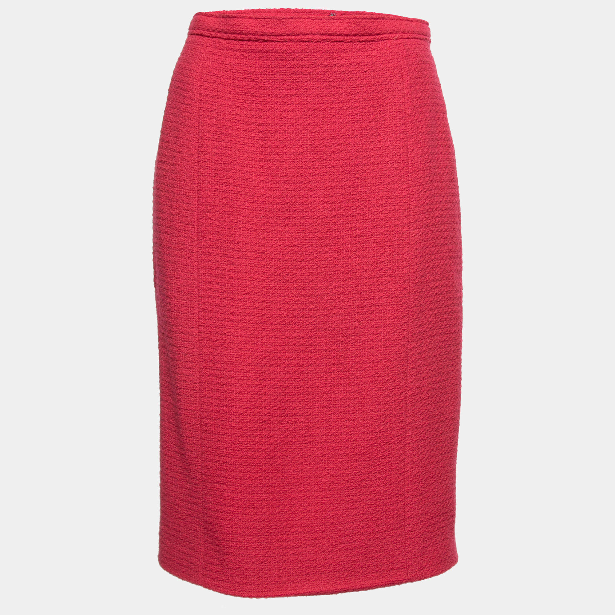 Chanel Boutique Vintage Pink Tweed Skirt M