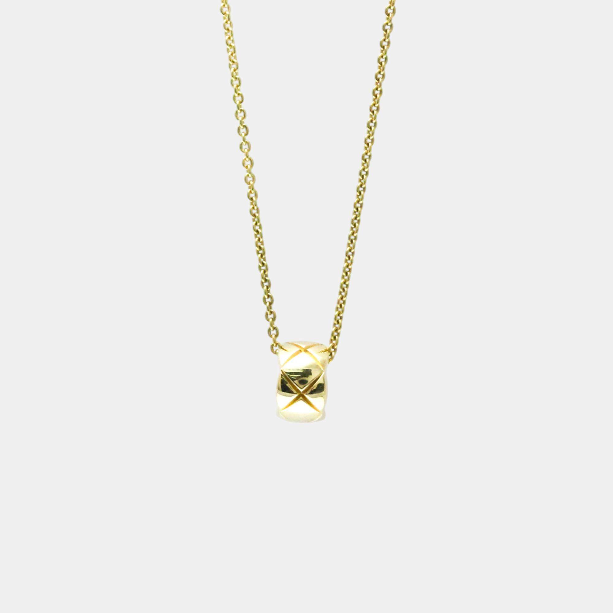 Chanel 18K Yellow Gold Coco Crush Necklace